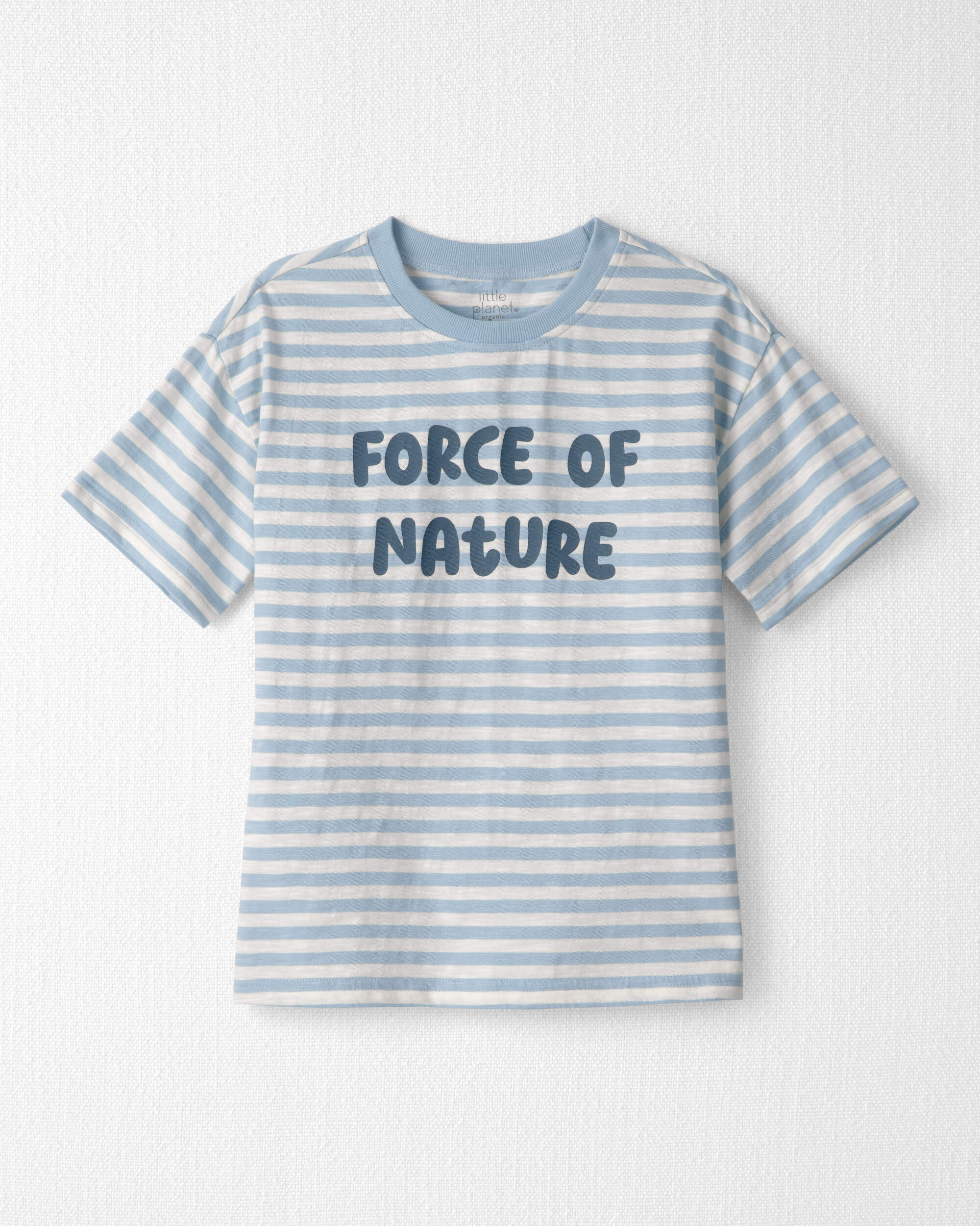 Kid Organic Cotton 'Force of Nature' Striped Tee