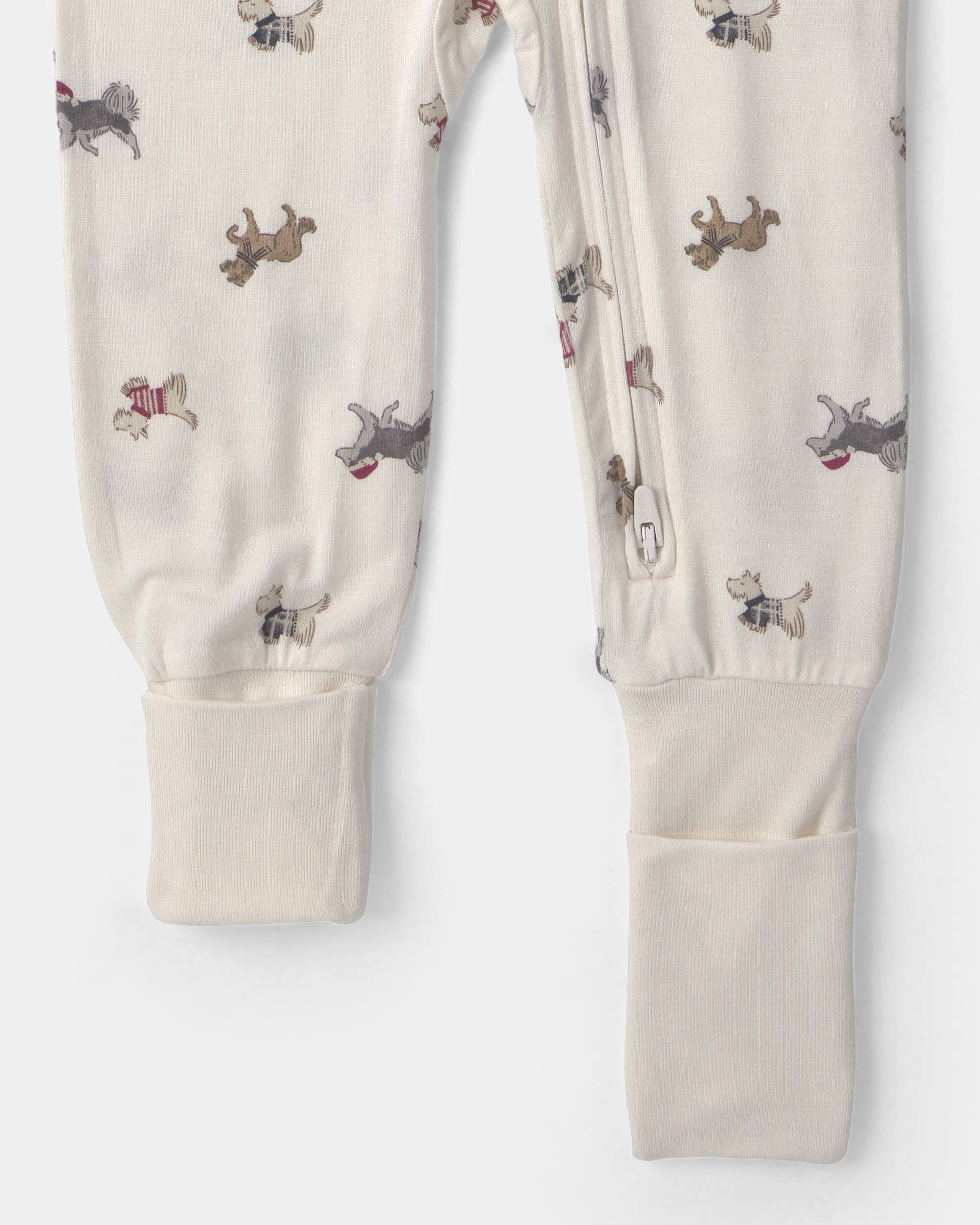 Baby 1-Piece Dog PurelySoft™ Snug Fit Pyjama - Cream
