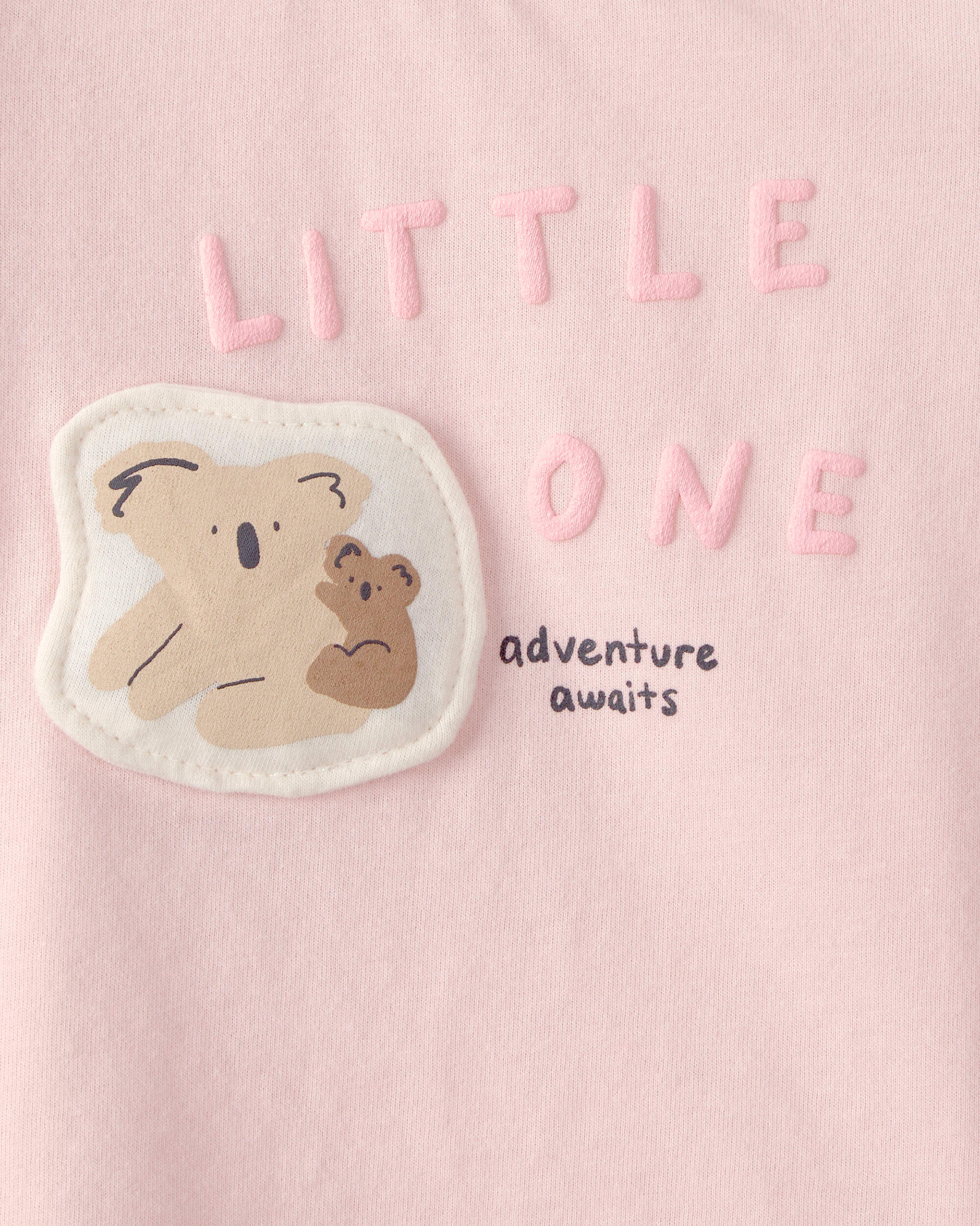 Baby Girl 'Little One' Koala Graphic Tee - Pink