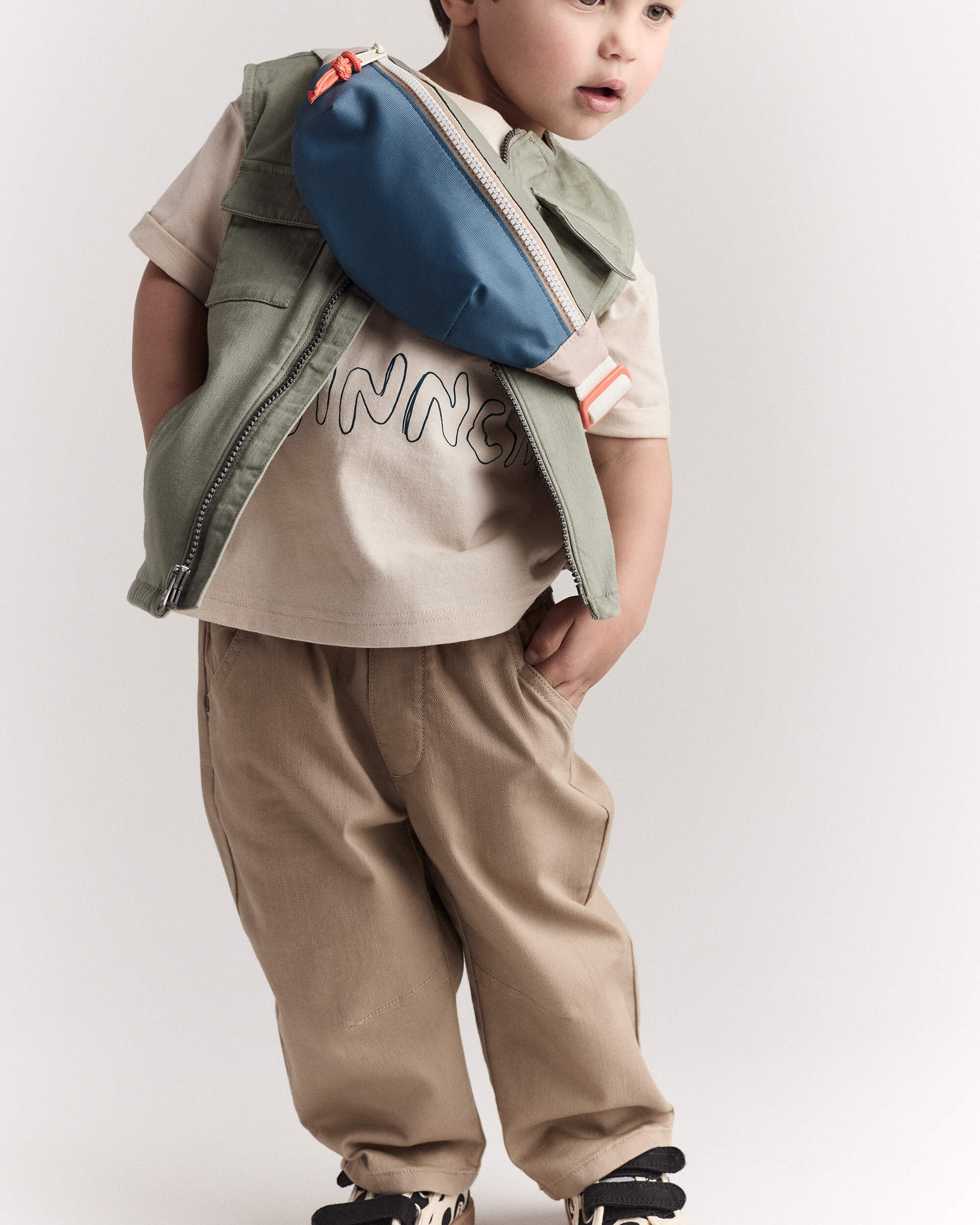 Toddler Barrel Pant - Tan