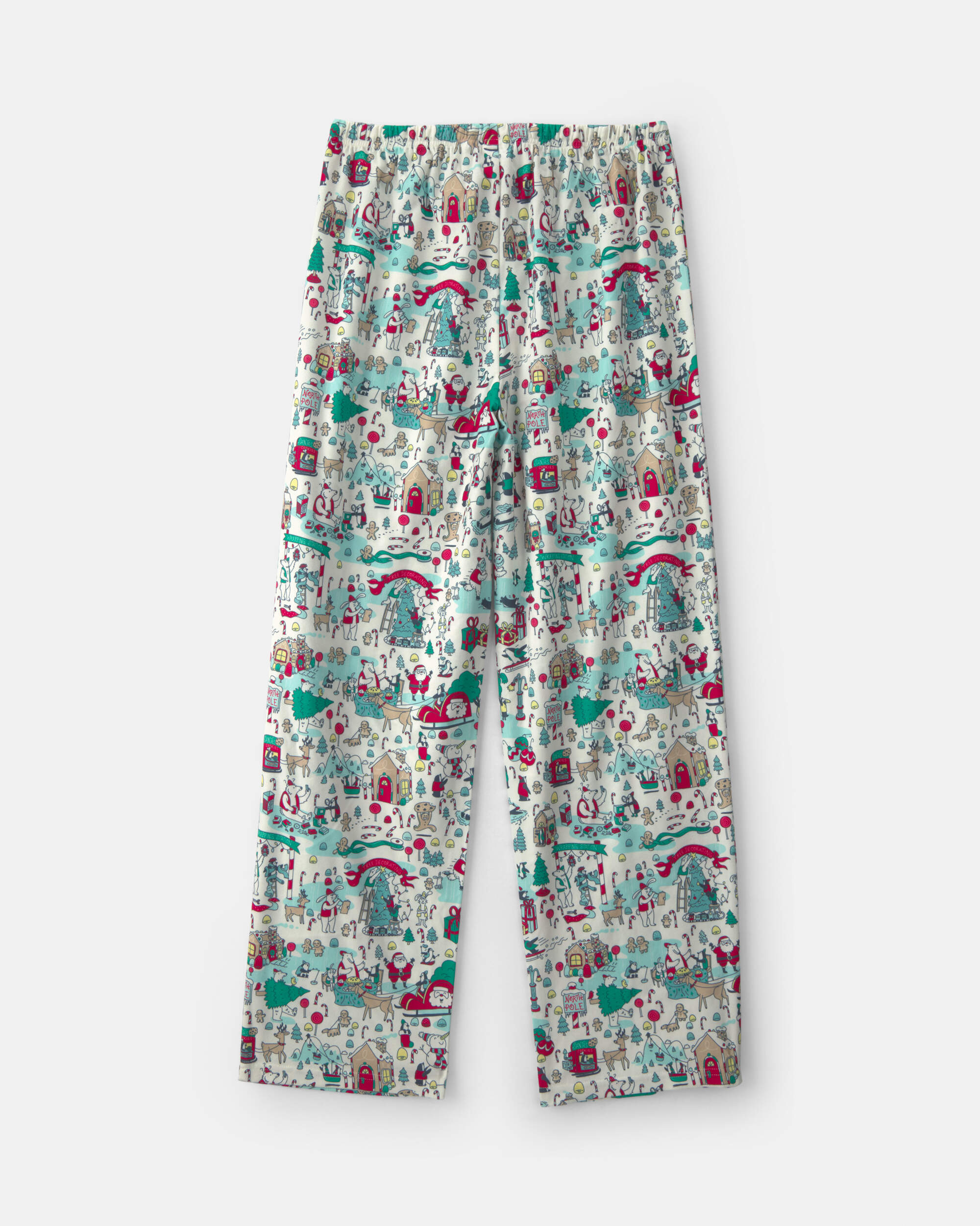 Kids Christmas Scavenger Hunt Fleece Loose Fit Pyjama Bottoms