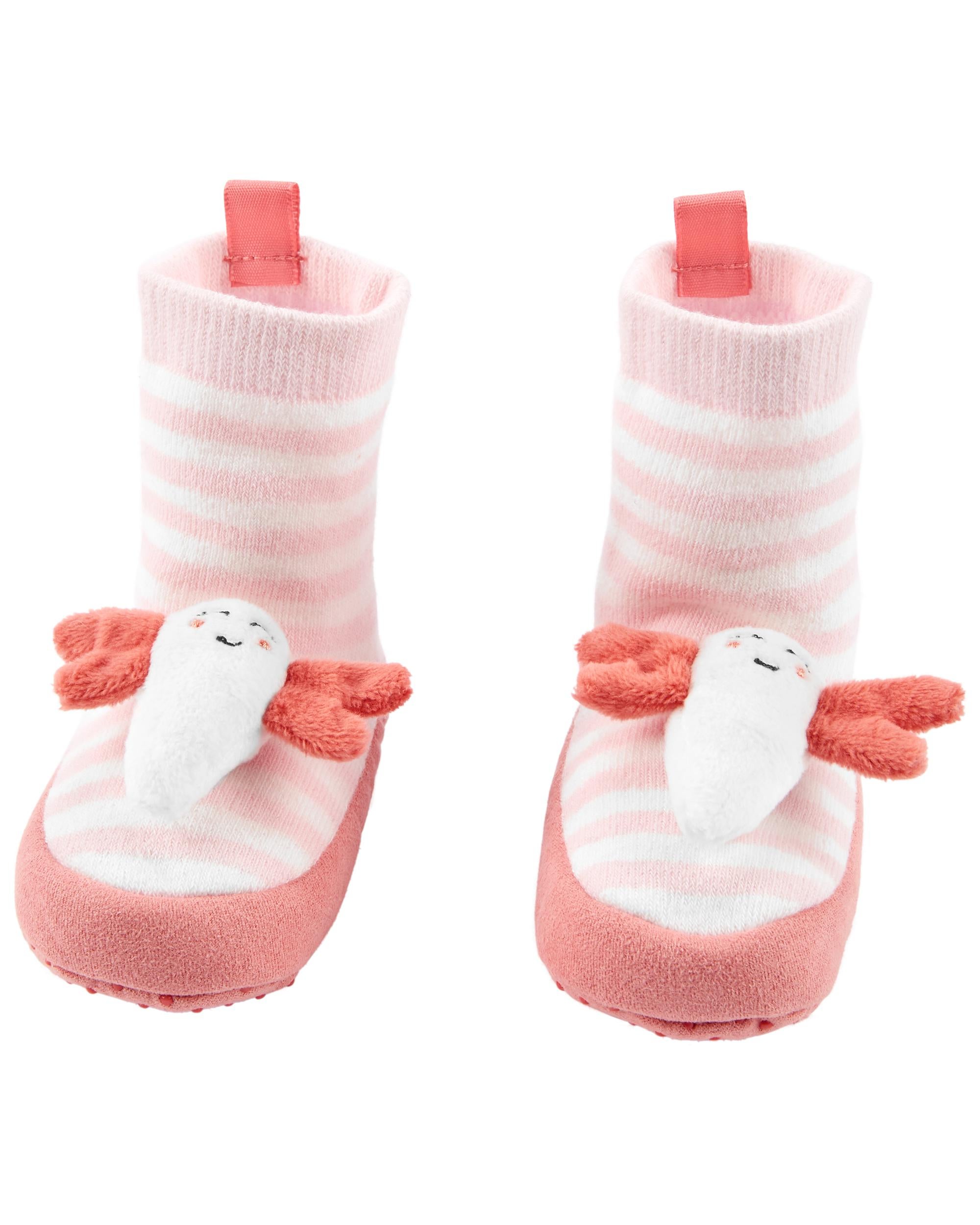 Pink Baby Dragonfly Slipper Socks Carter s Oshkosh Canada