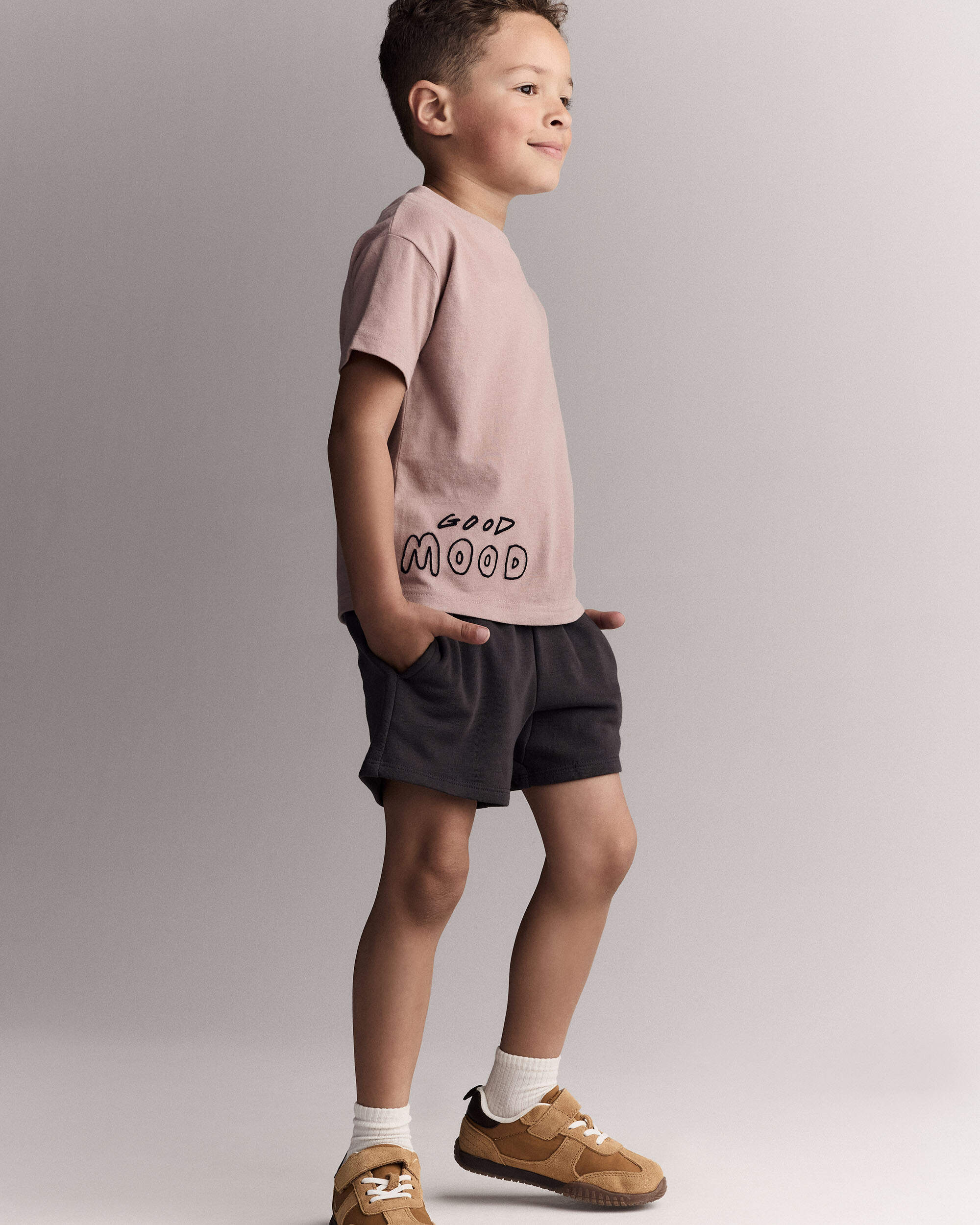 Toddler Relaxed Tee - Mauve