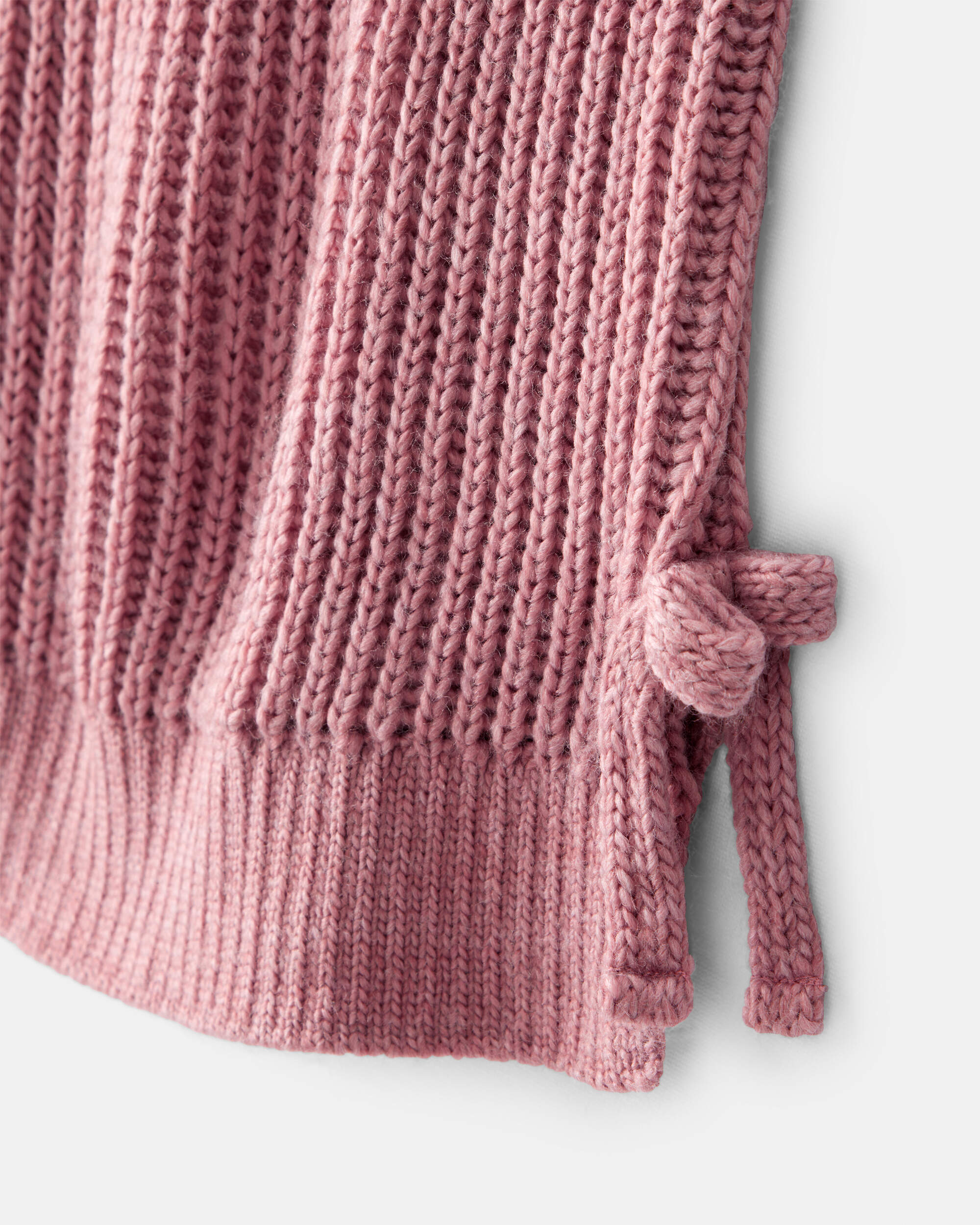 Toddler Girl Sleeveless Sweater Top - Pink