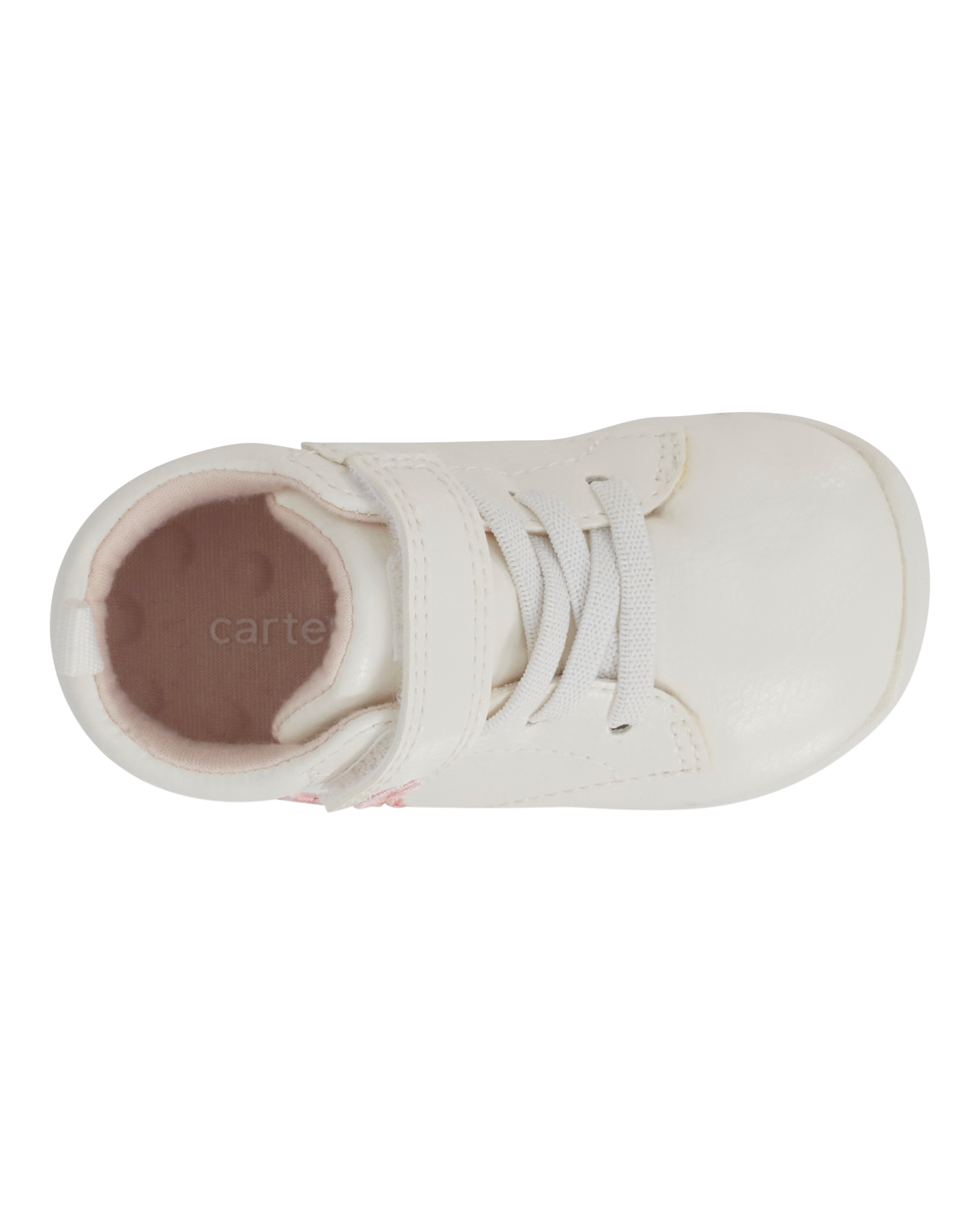 Every Step® First Walker Floral High-Top Sneakers - White