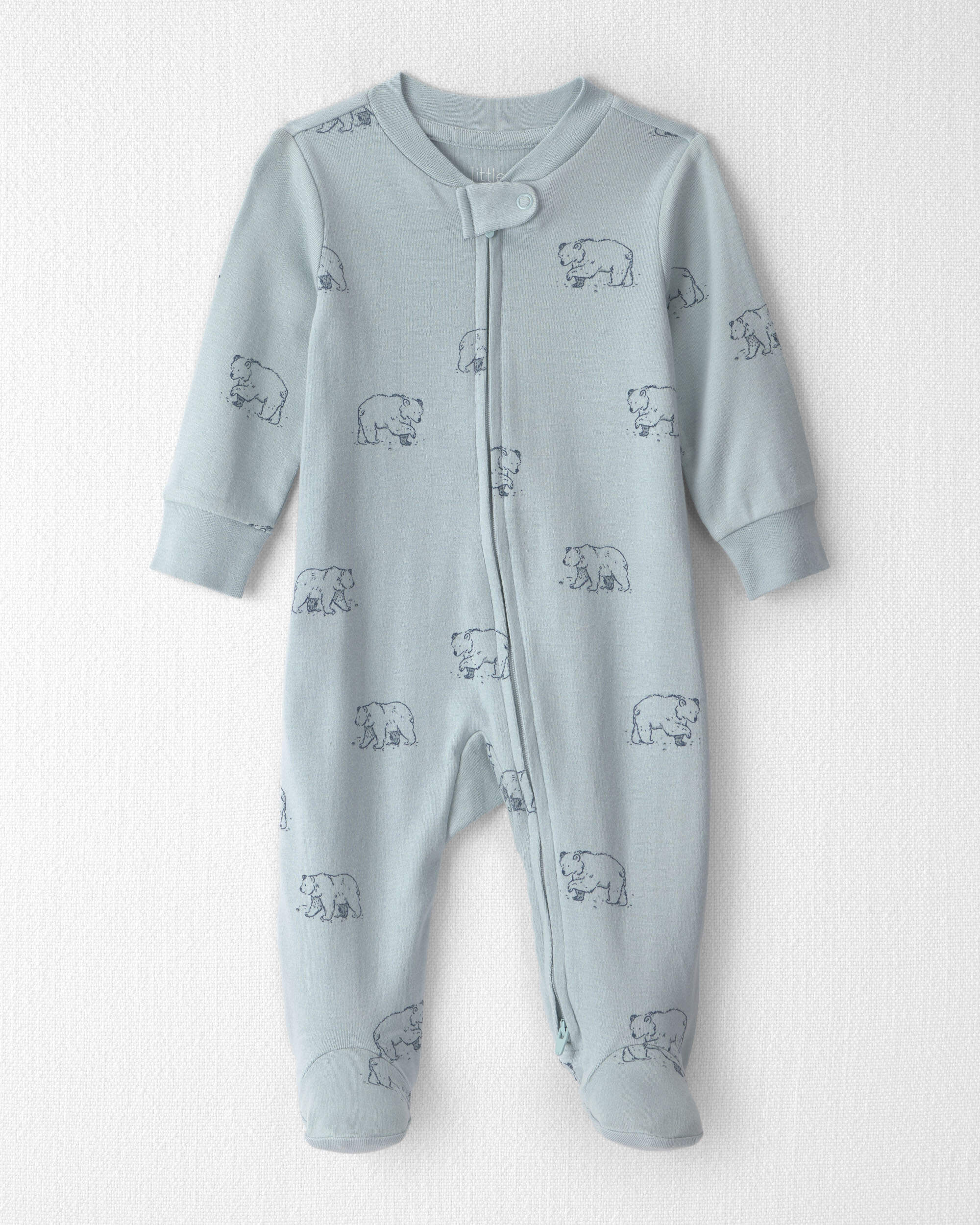 Baby Organic Cotton Sleeper Blue Bears