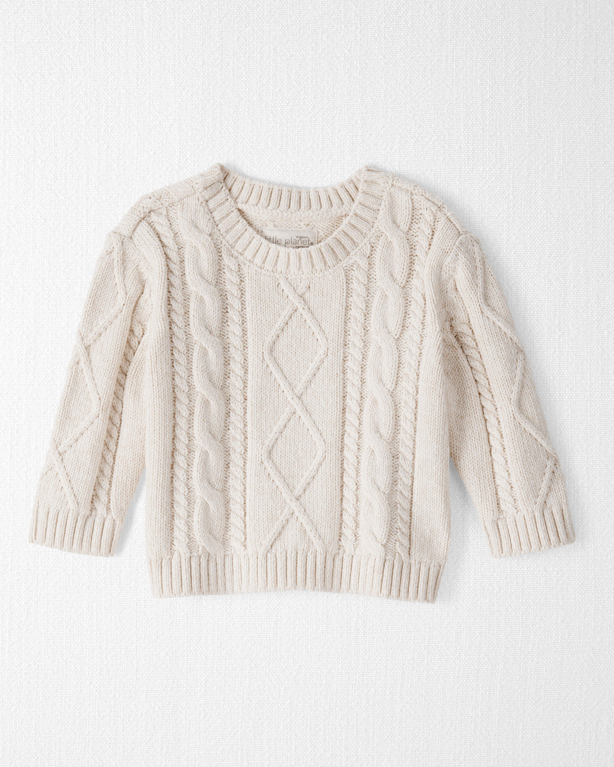 Baby Organic Cotton Cable Knit Sweater