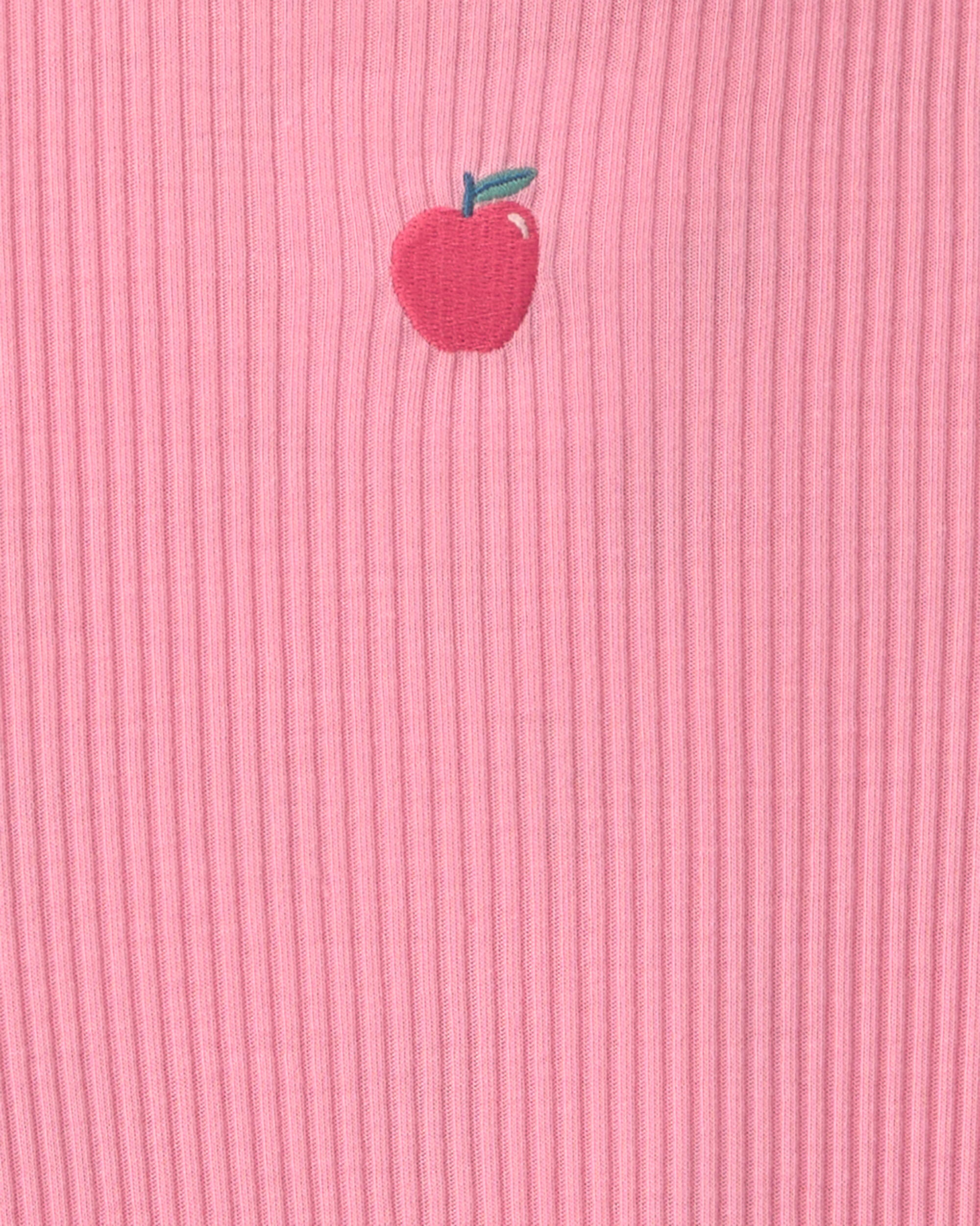 Girls 2-Pack Apple Night Gown - Pink