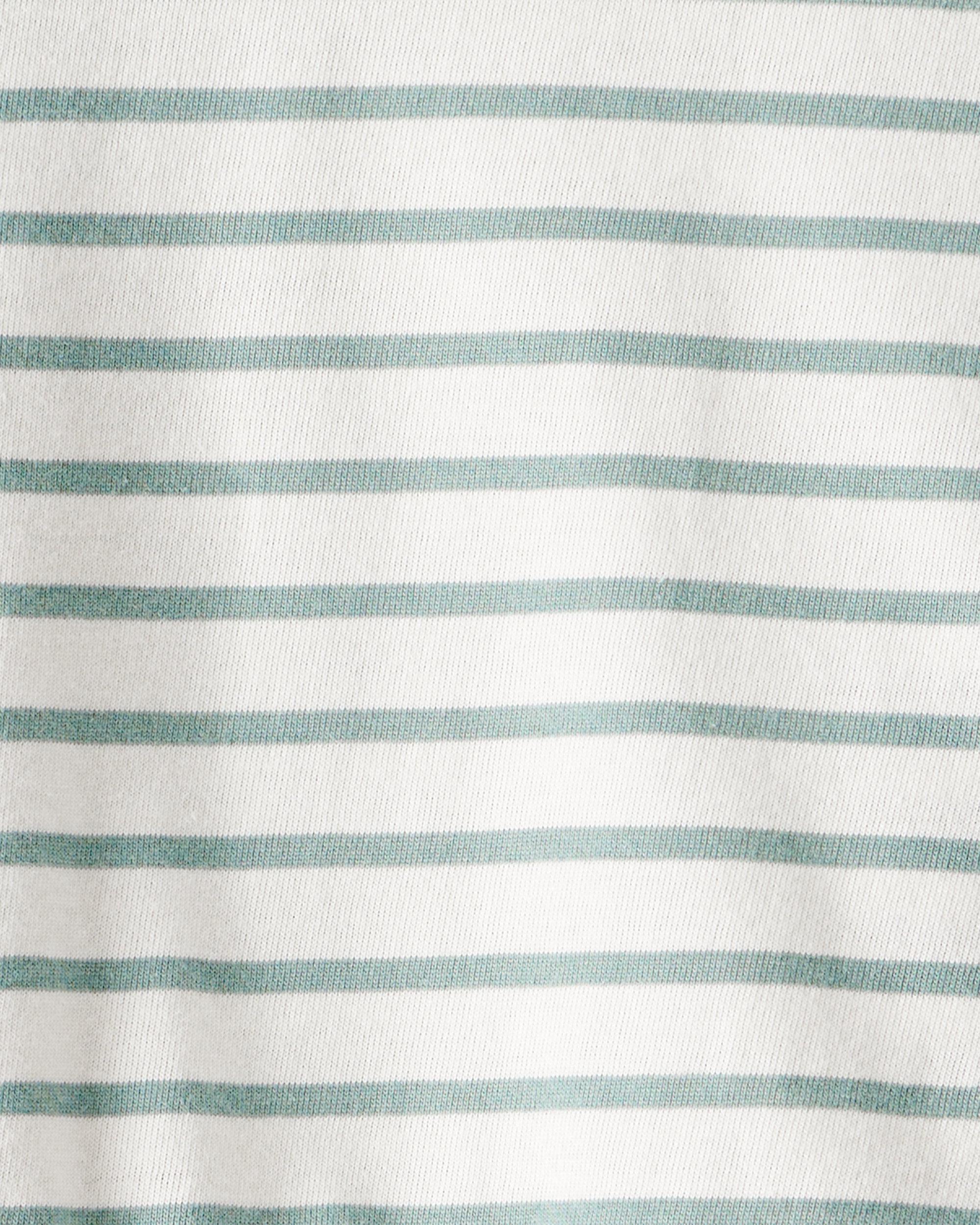 Baby Girl Striped Long-Sleeve Peplum Top - Green