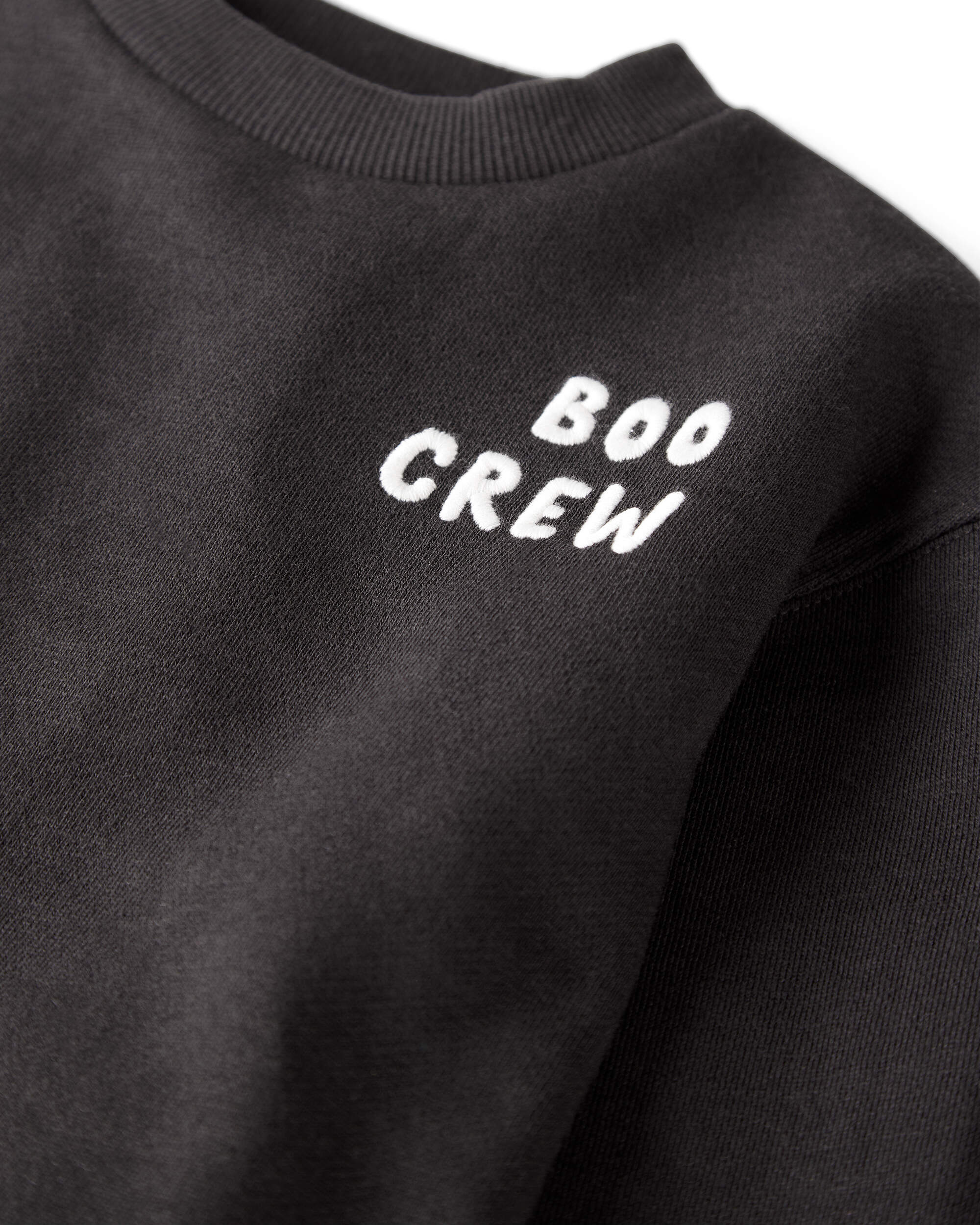 Toddler Organic Cotton Boo Crew Sweatshirt