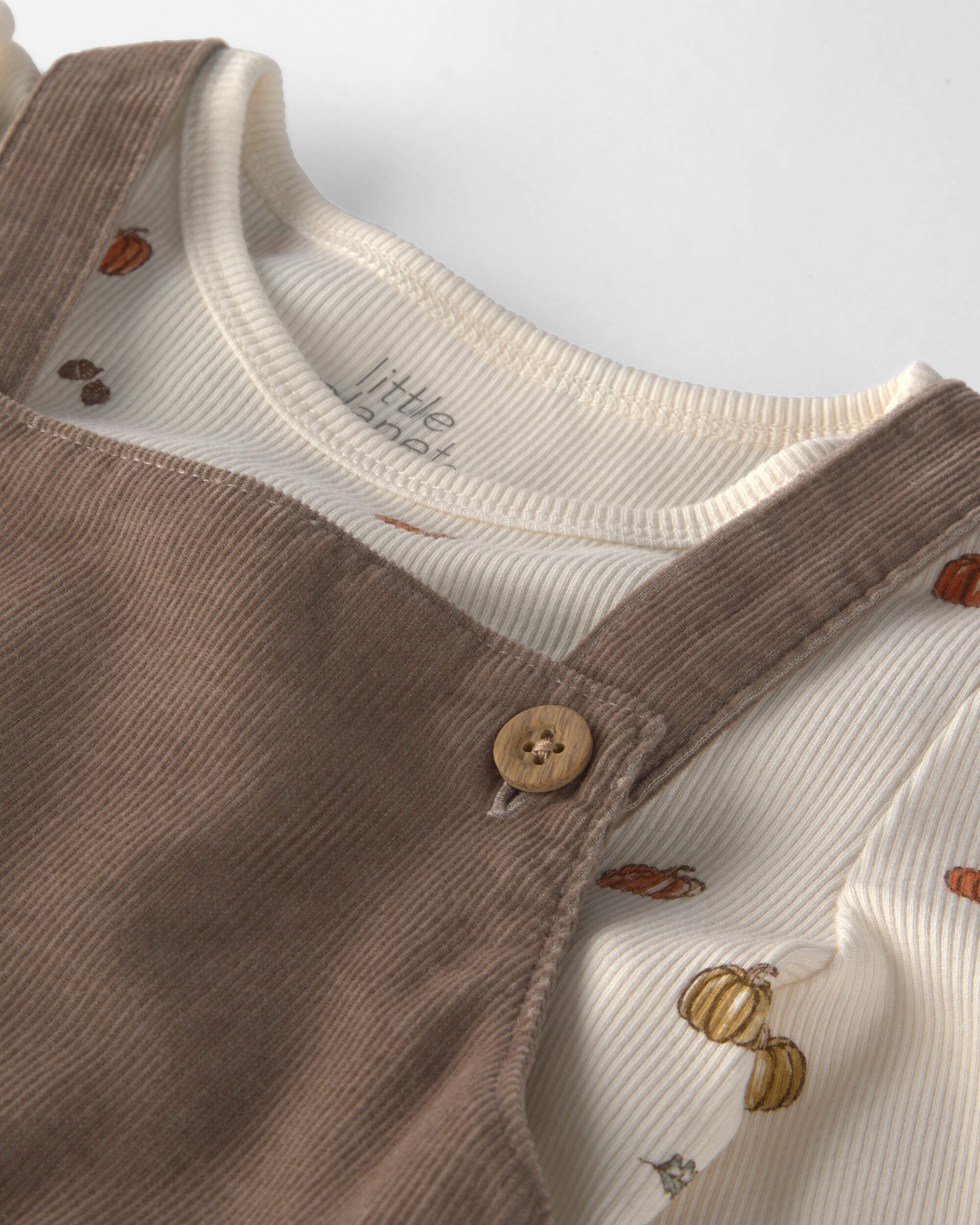 Toddler Girl 2-Piece Organic Cotton Corduroy Jumper Set