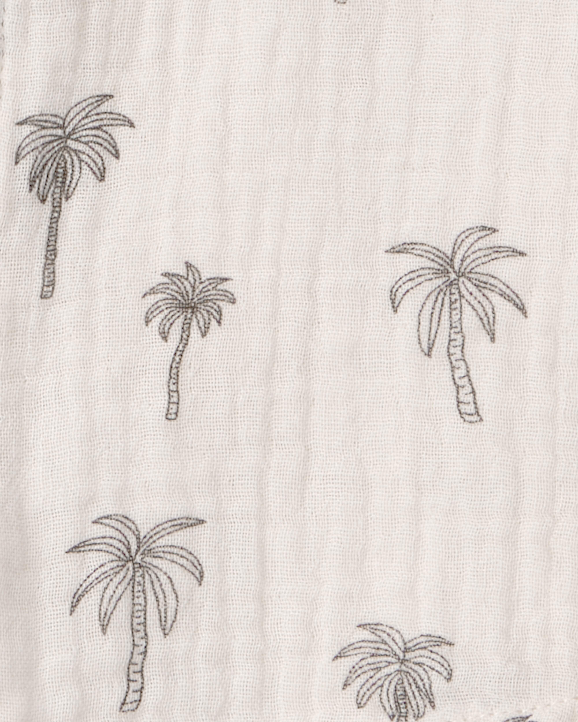 Baby Boy 2-Piece Gauze Top & Short Set Palm Trees