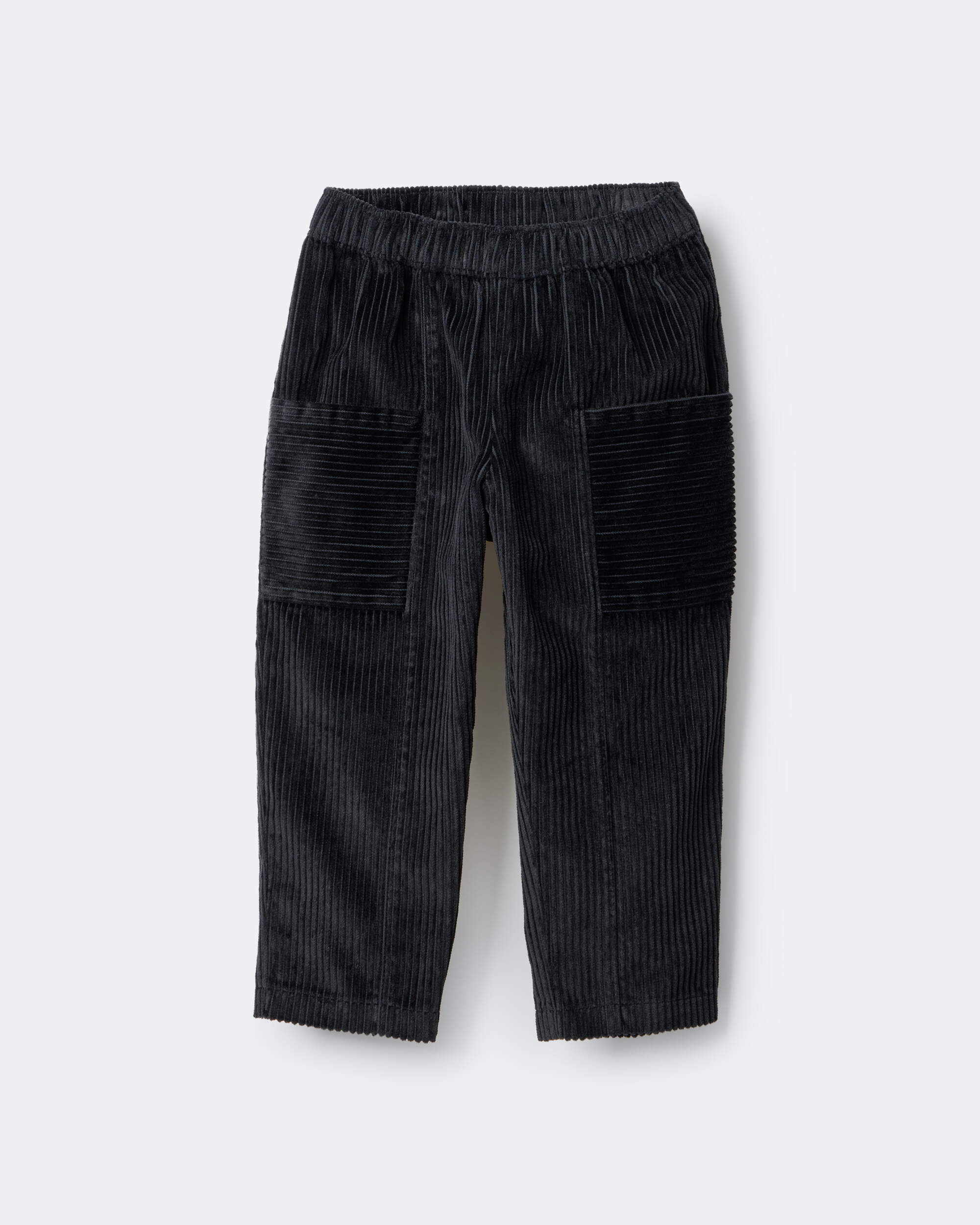 Toddler Boy Corduroy Pocket Pant - Black