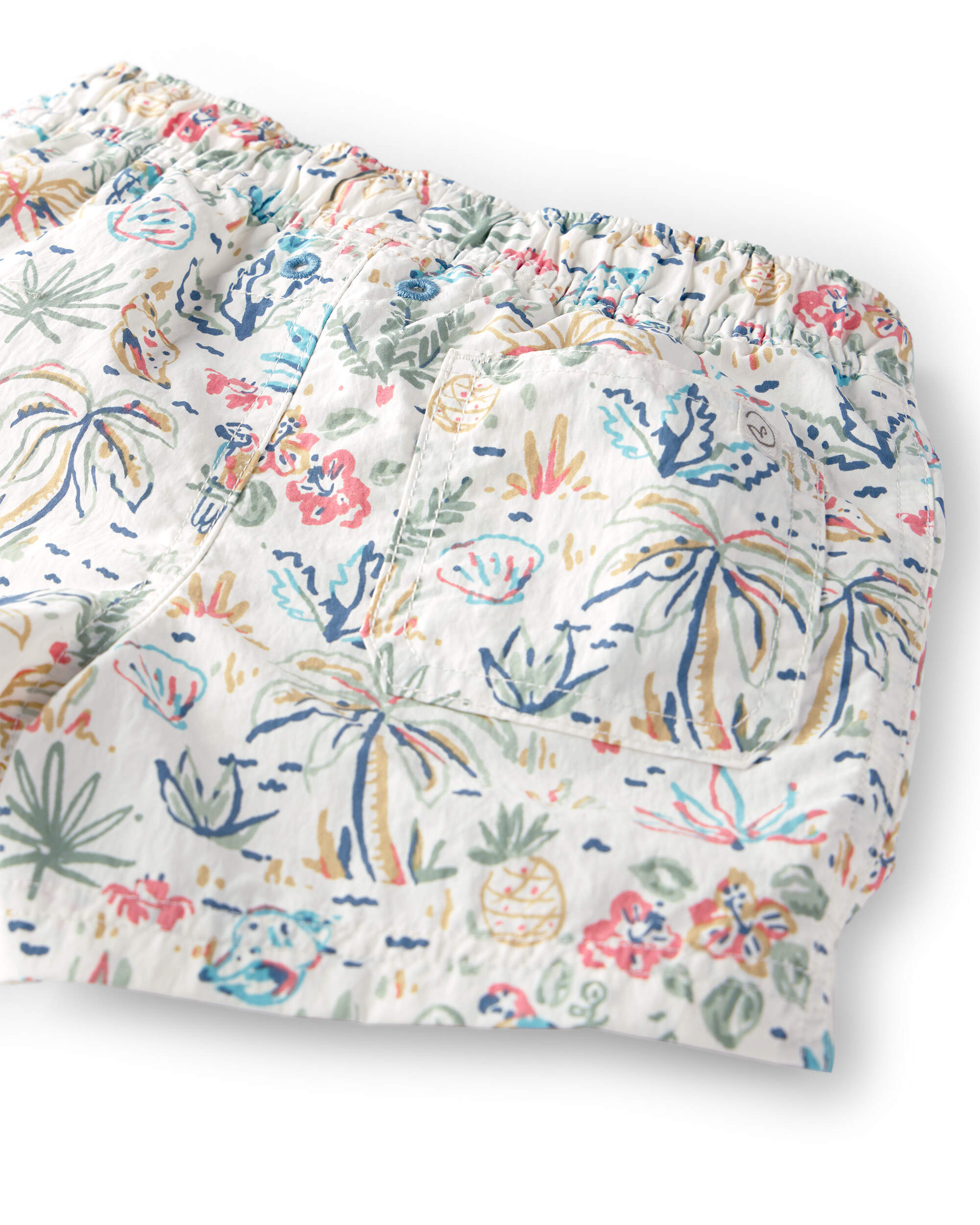 Toddler Boy Recycled Swim Trunks Tropical Paradise Print