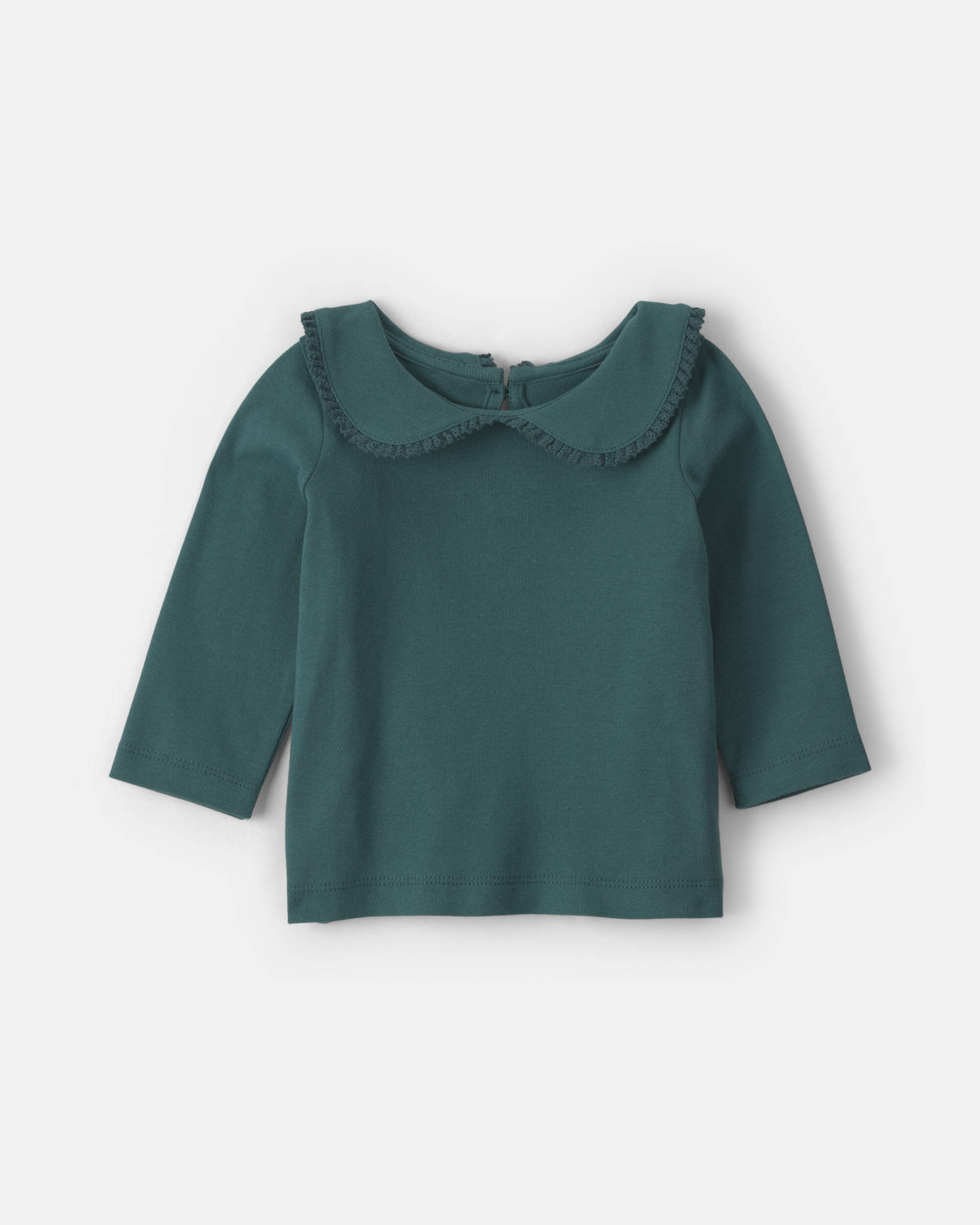Baby Girl 3-Piece Floral Corduroy Long-Sleeve Dress Set - Green