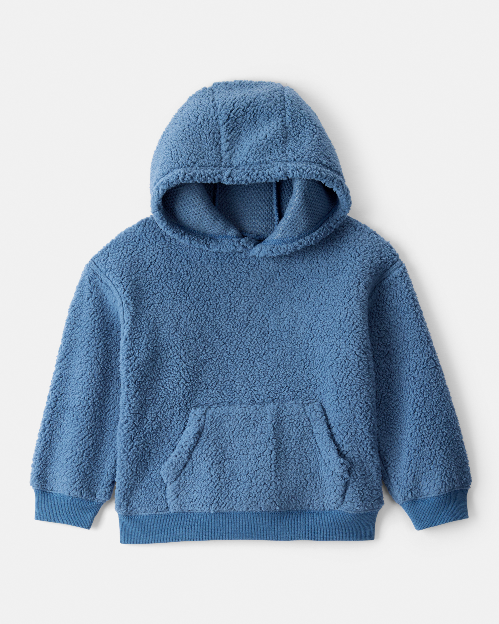Toddler Boy Sherpa Long-Sleeve Hoodie - Blue