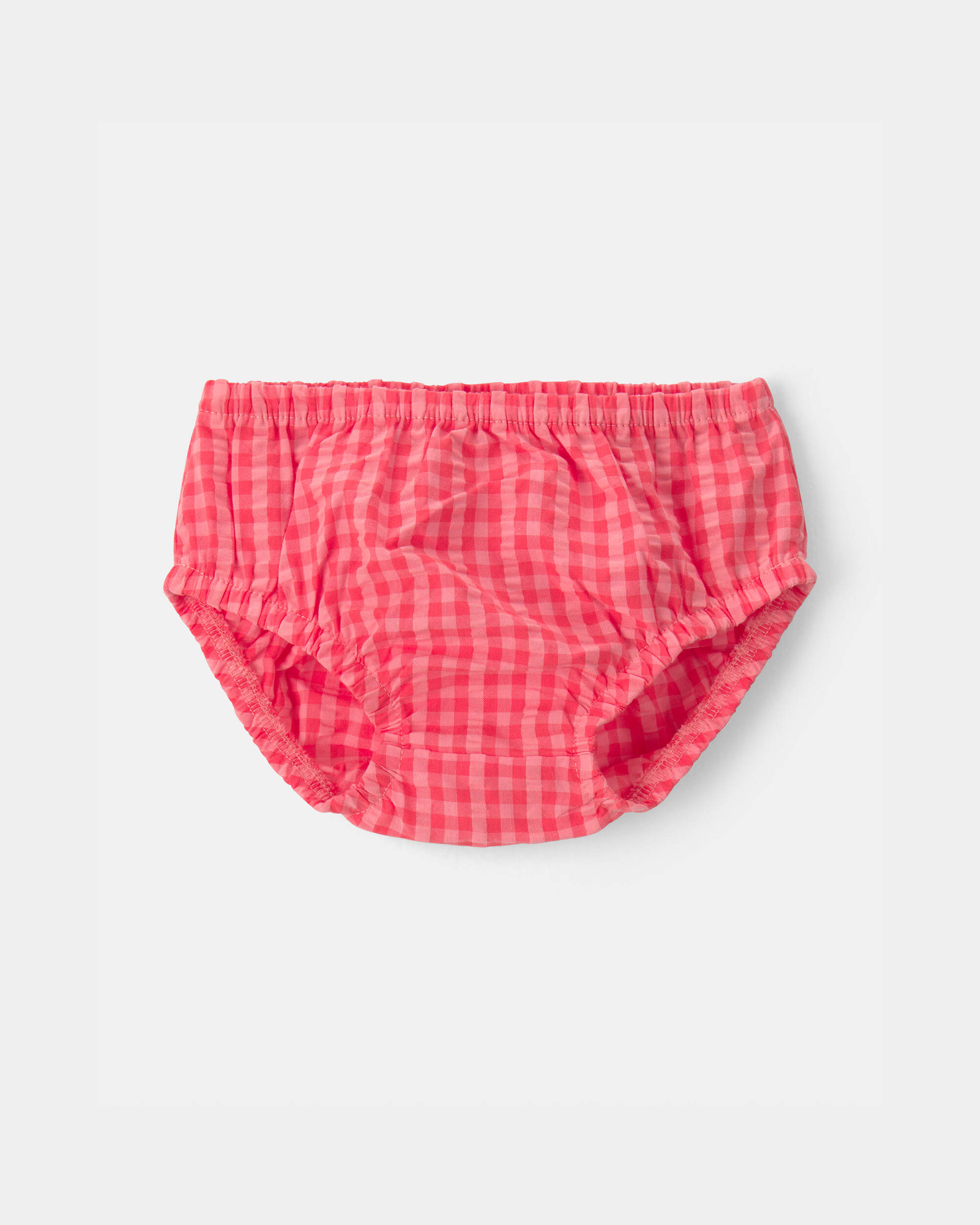 Baby Girl Gingham Sleeveless Dress - Pink