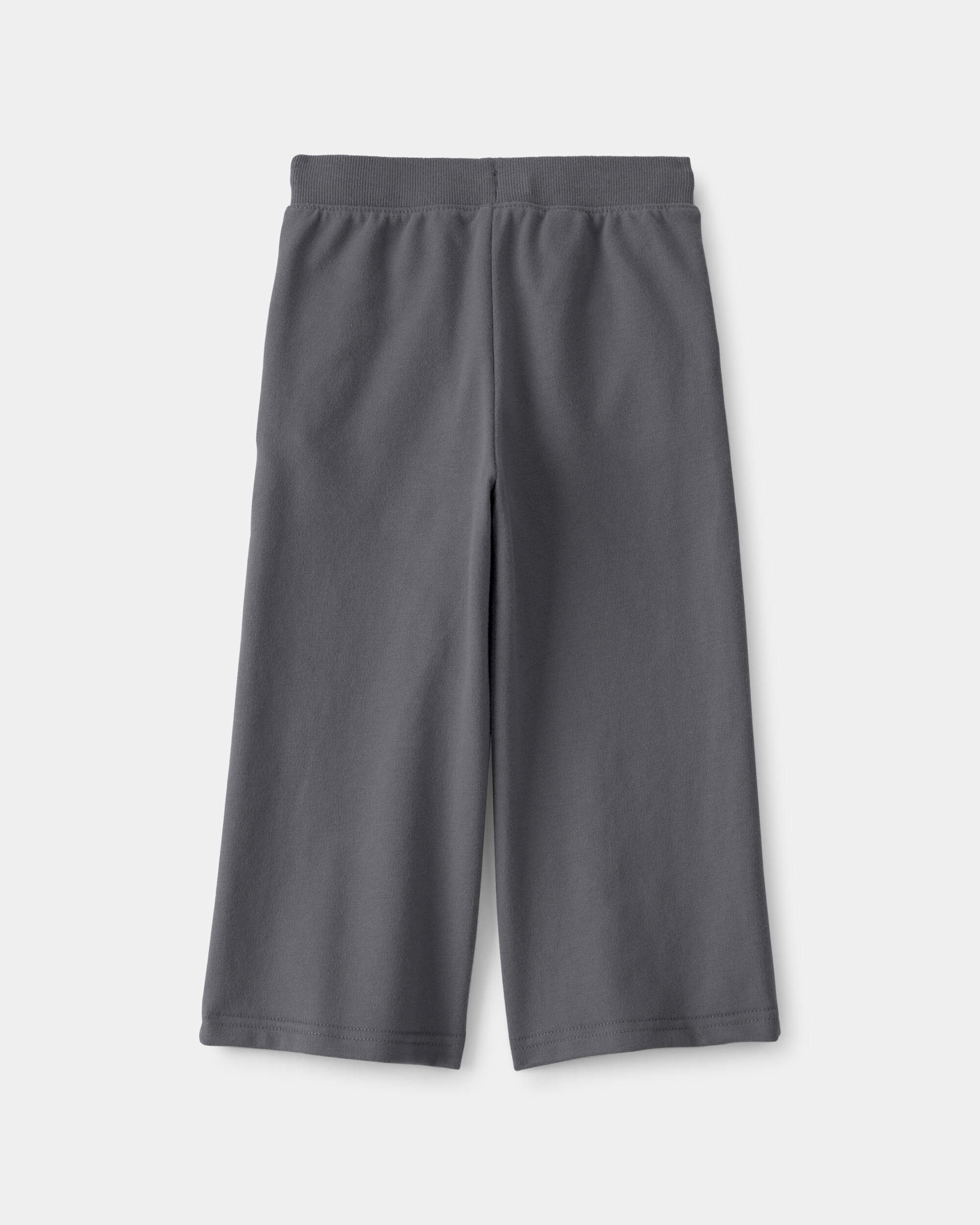 Toddler Girl French Terry Wide-Leg Active Pants - Grey