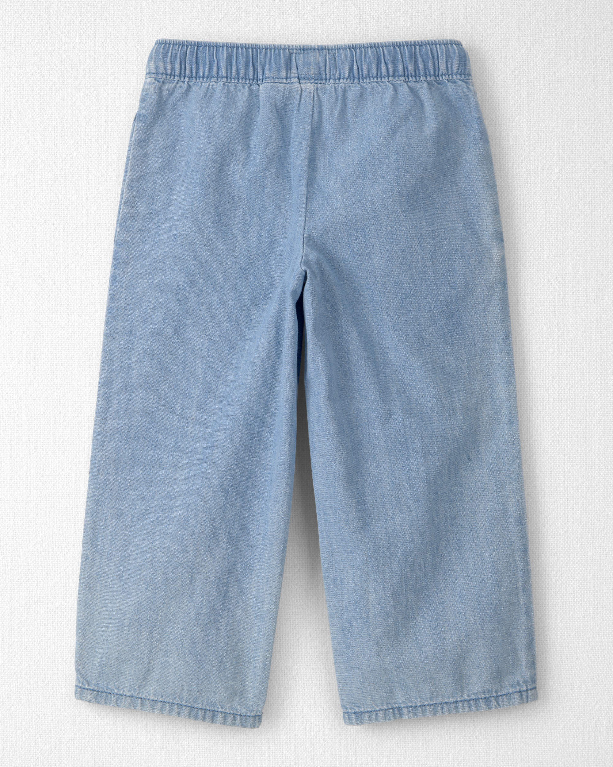 Toddler Girl Organic Cotton Chambray Pants