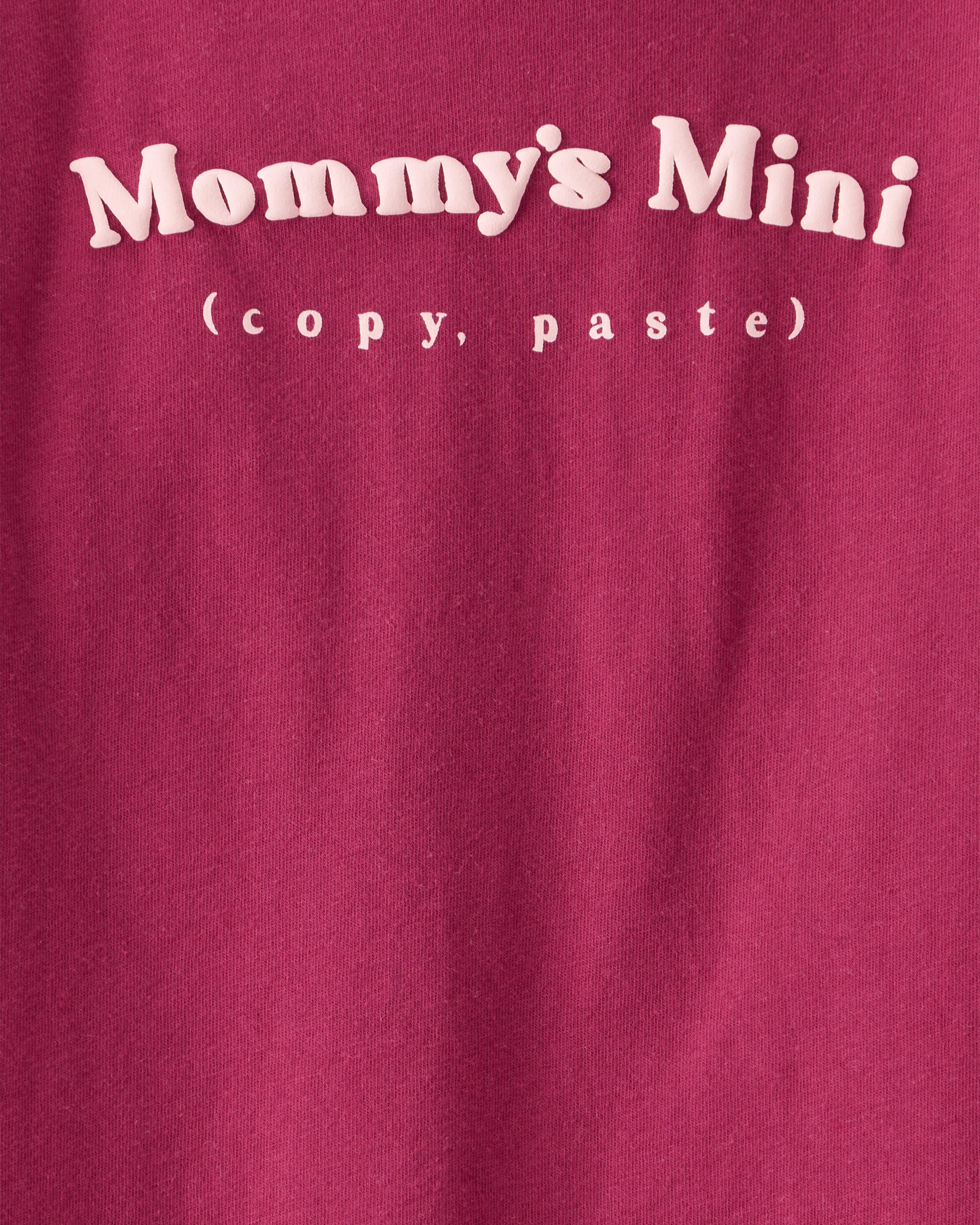 Toddler Girl Mommy's Mini Long-Sleeve Graphic Tee - Burgundy