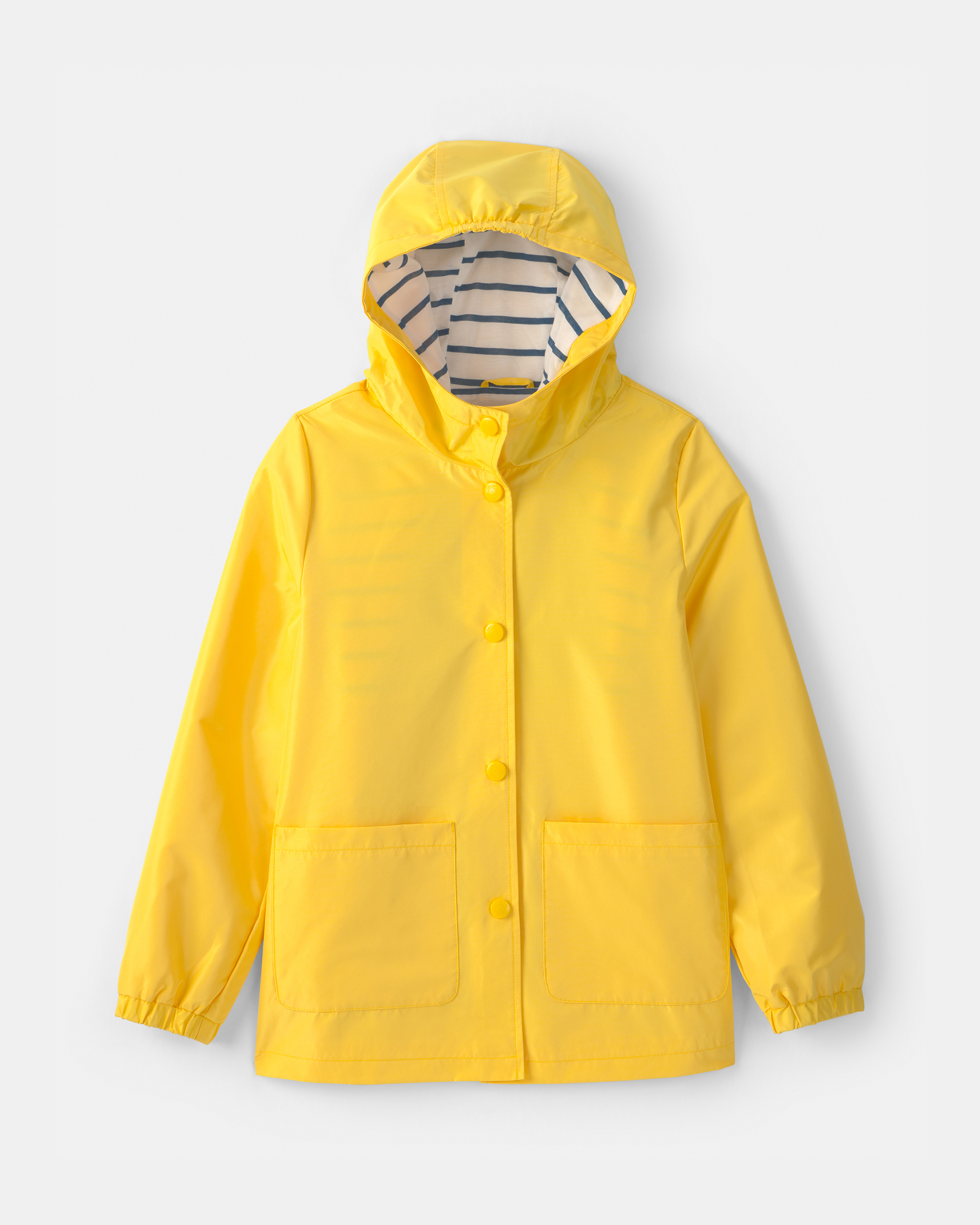 Boys Solid Rain Jacket- Yellow