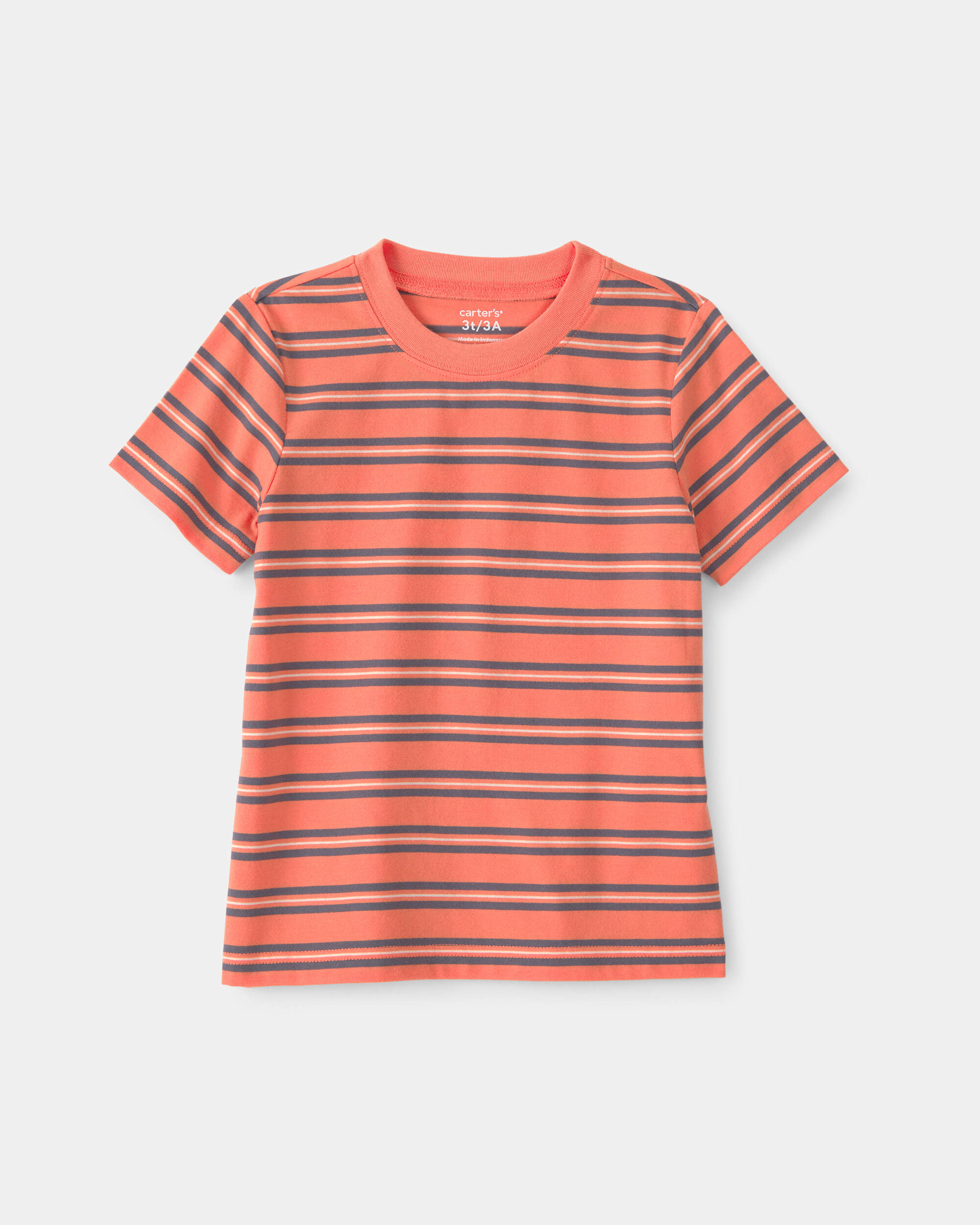 Toddler Striped T-Shirt - Orange