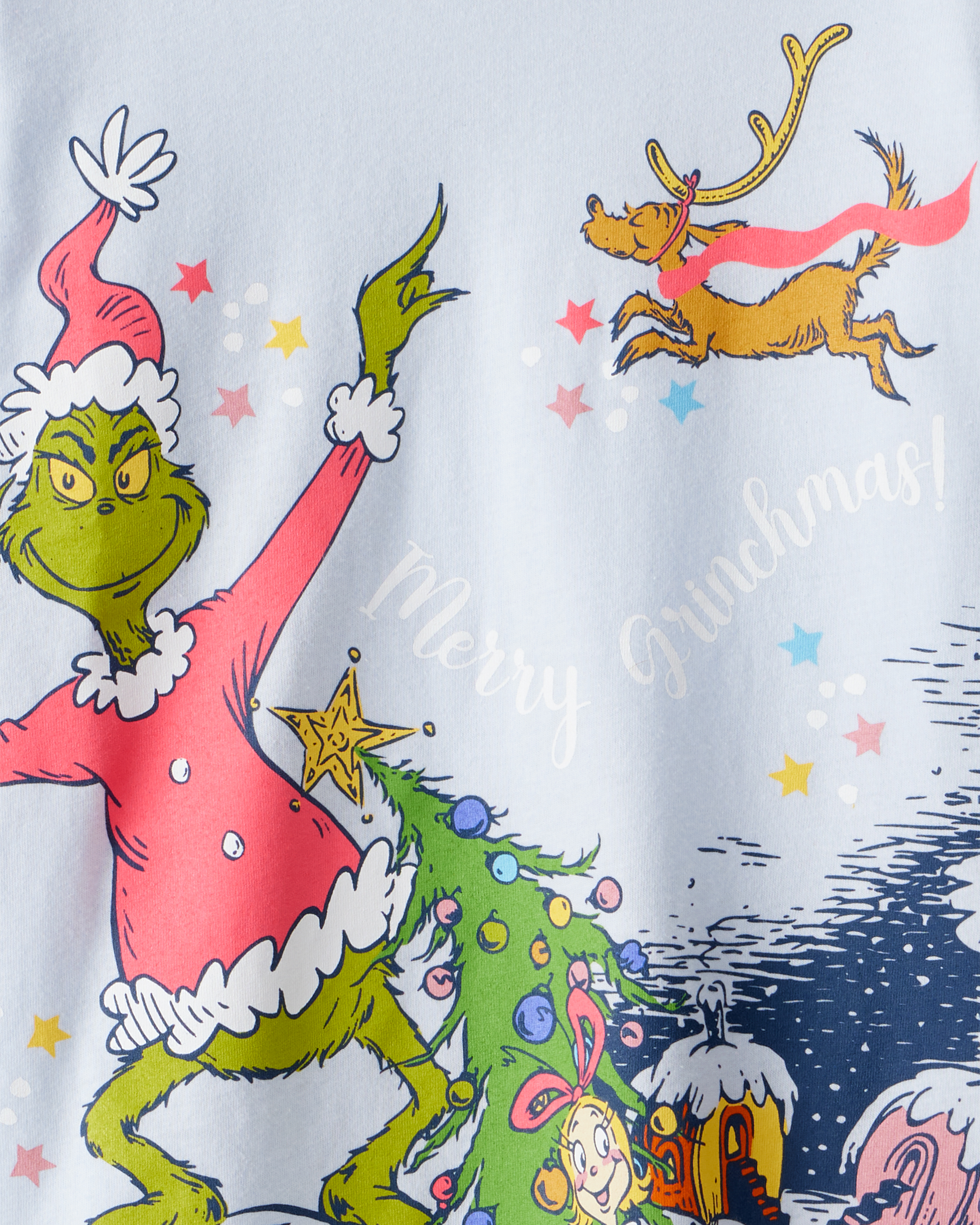 Girls Christmas Dr. Seuss™ The Grinch Long-Sleeve Graphic Tee - Blue
