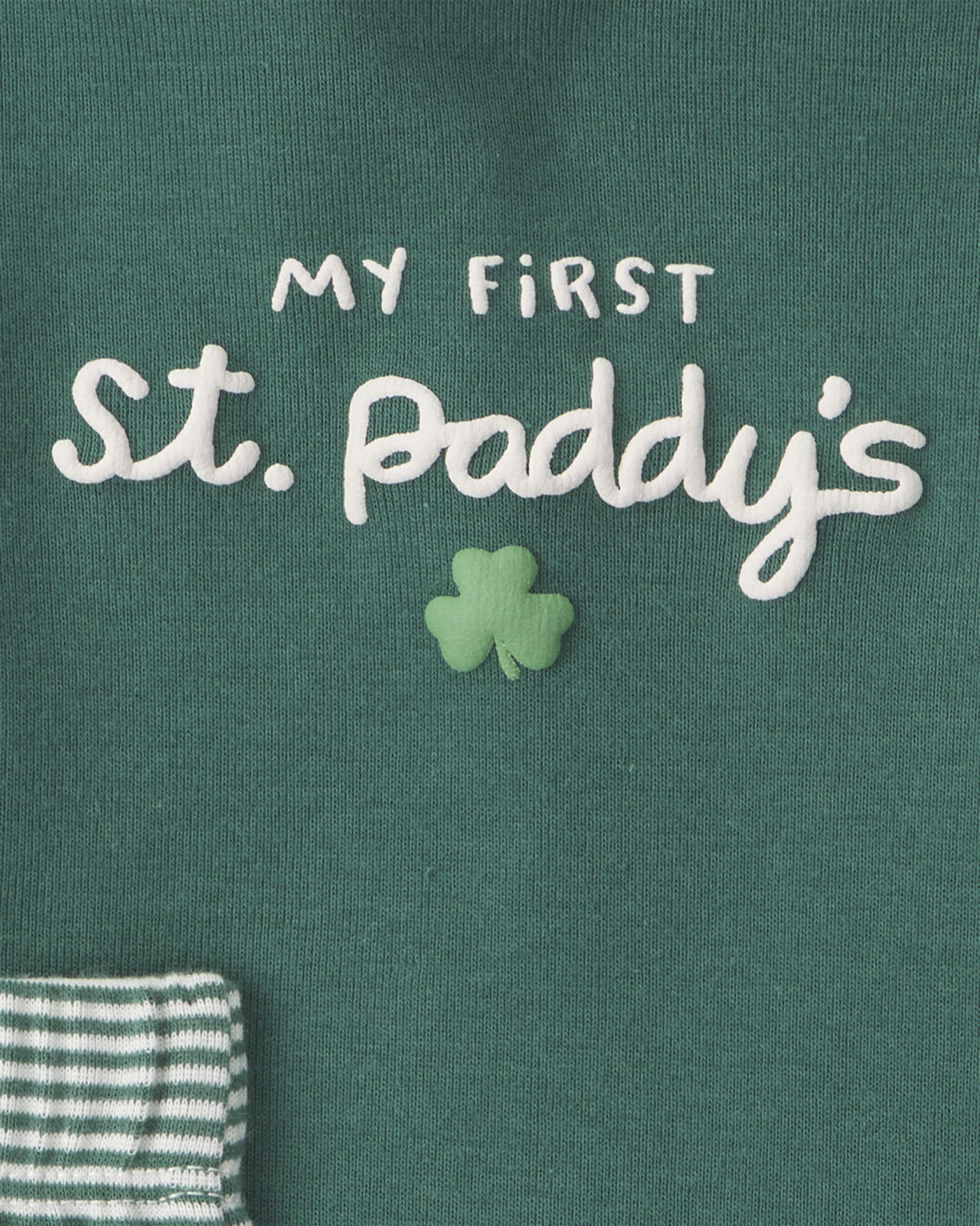 Baby 2-Piece 'My First St. Paddy's' Long-Sleeve Bodysuit & Pant Set - Green