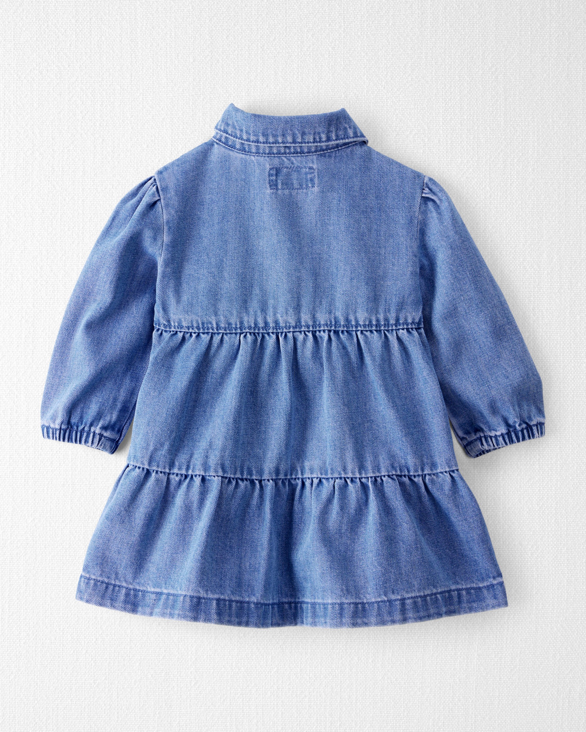 Baby Girl Organic Cotton Chambray Dress