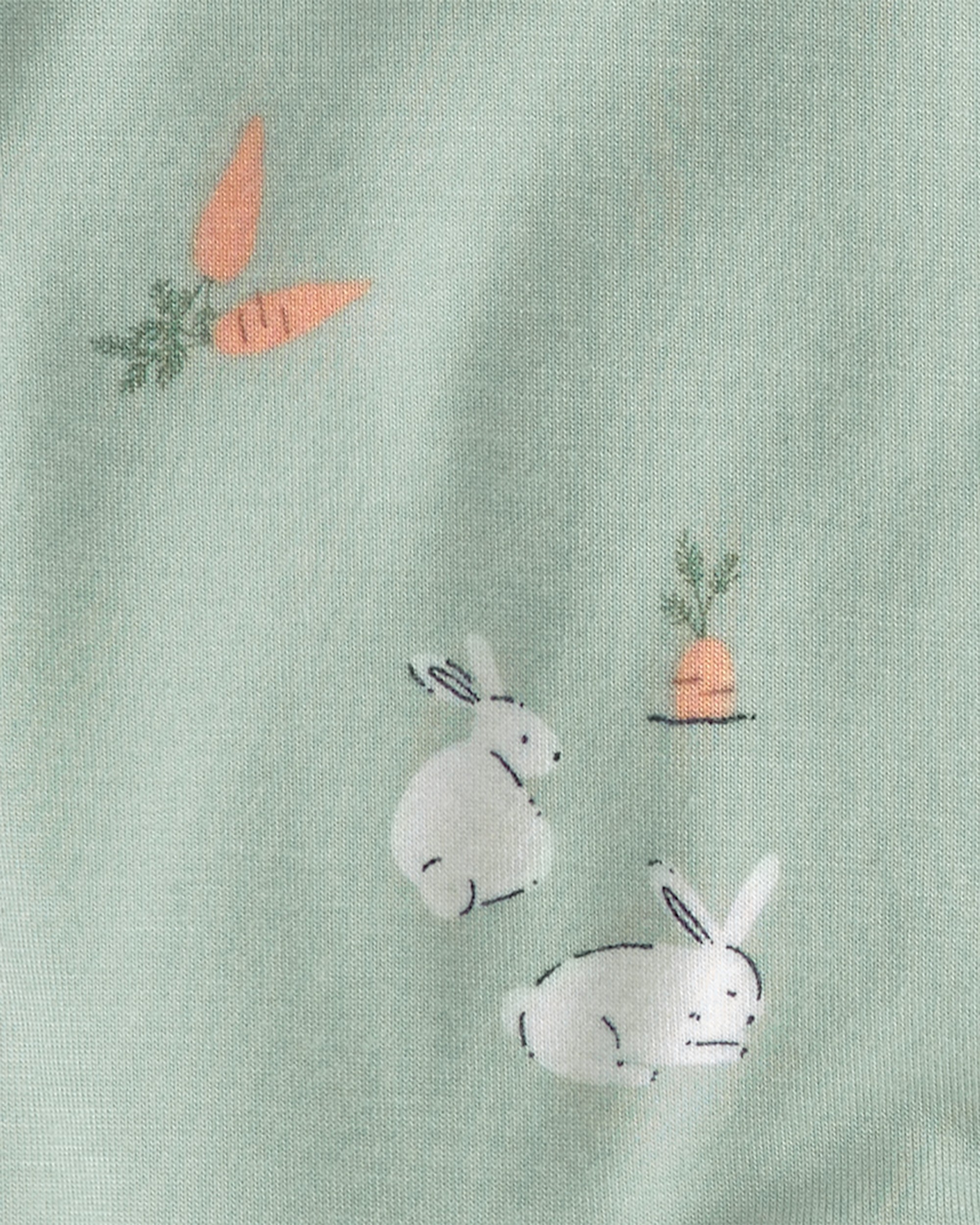 Baby 2-Piece Bunny Long-Sleeve Top & Pant Set - Green