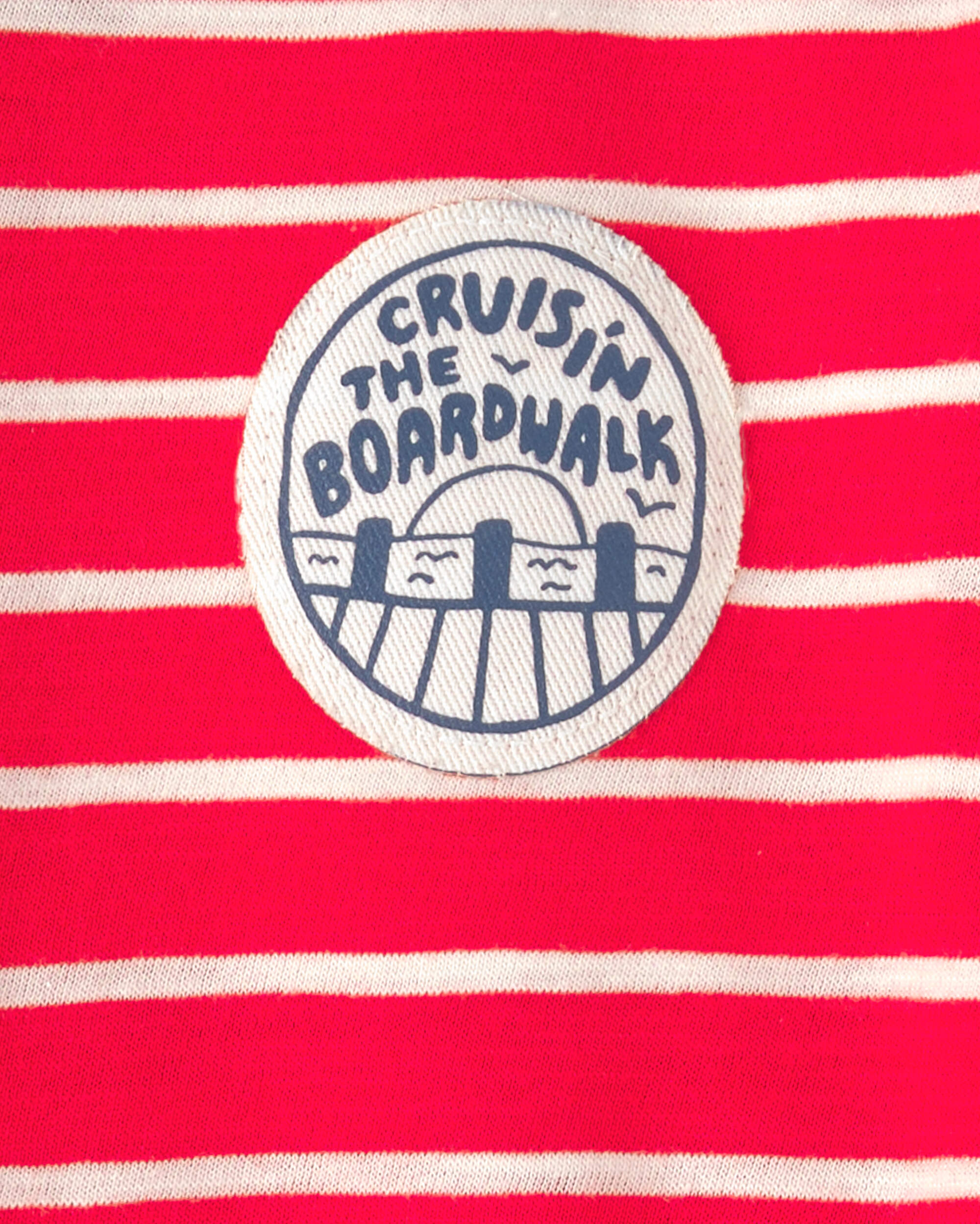 Baby Boy Striped T-Shirt - Red/Ivory