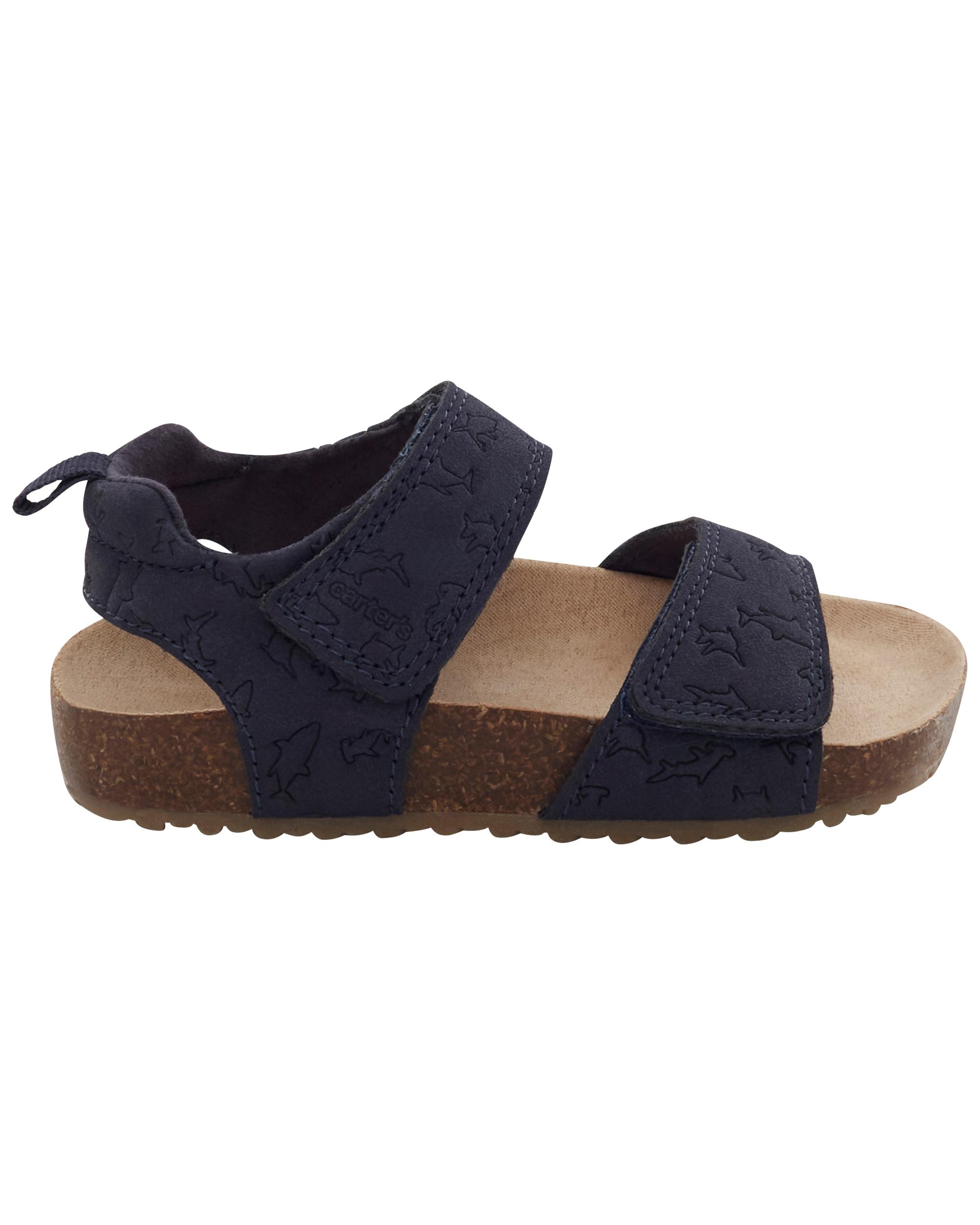 Toddler Shark Print Sandals