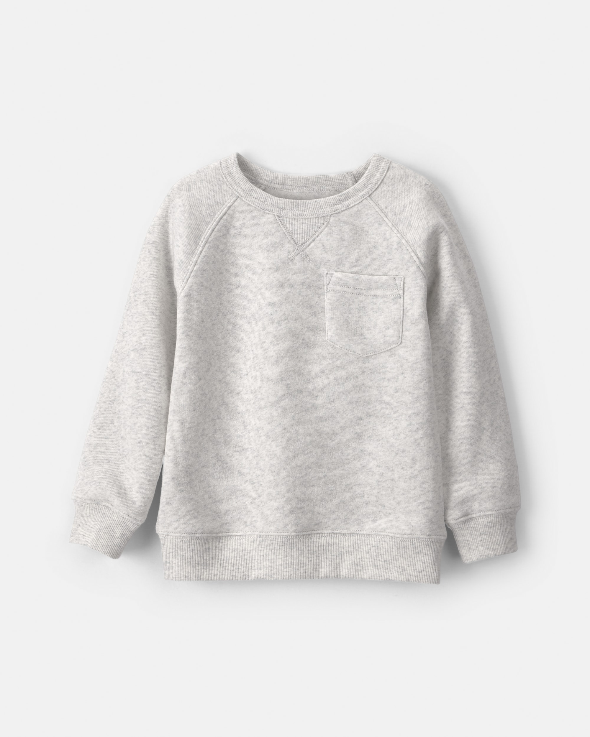 Toddler Boy Fleece Pullover Sweatshirt - Grey
