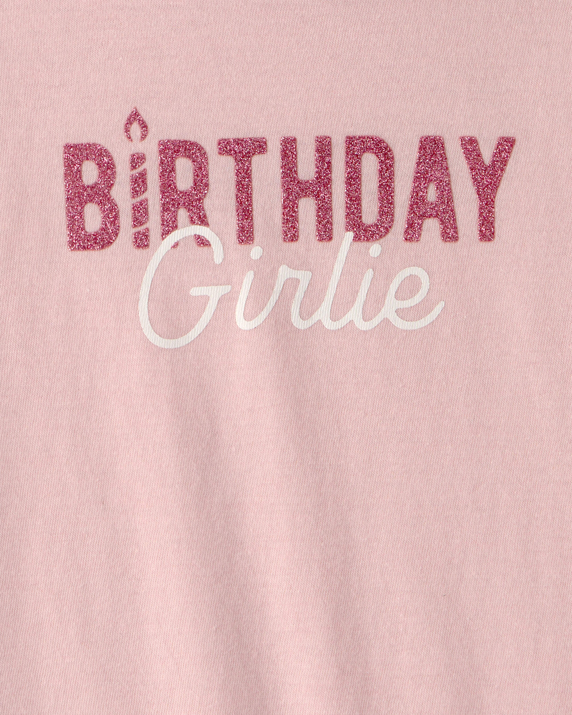 Toddler Girl 'Birthday Girlie' Graphic Tee - Pink