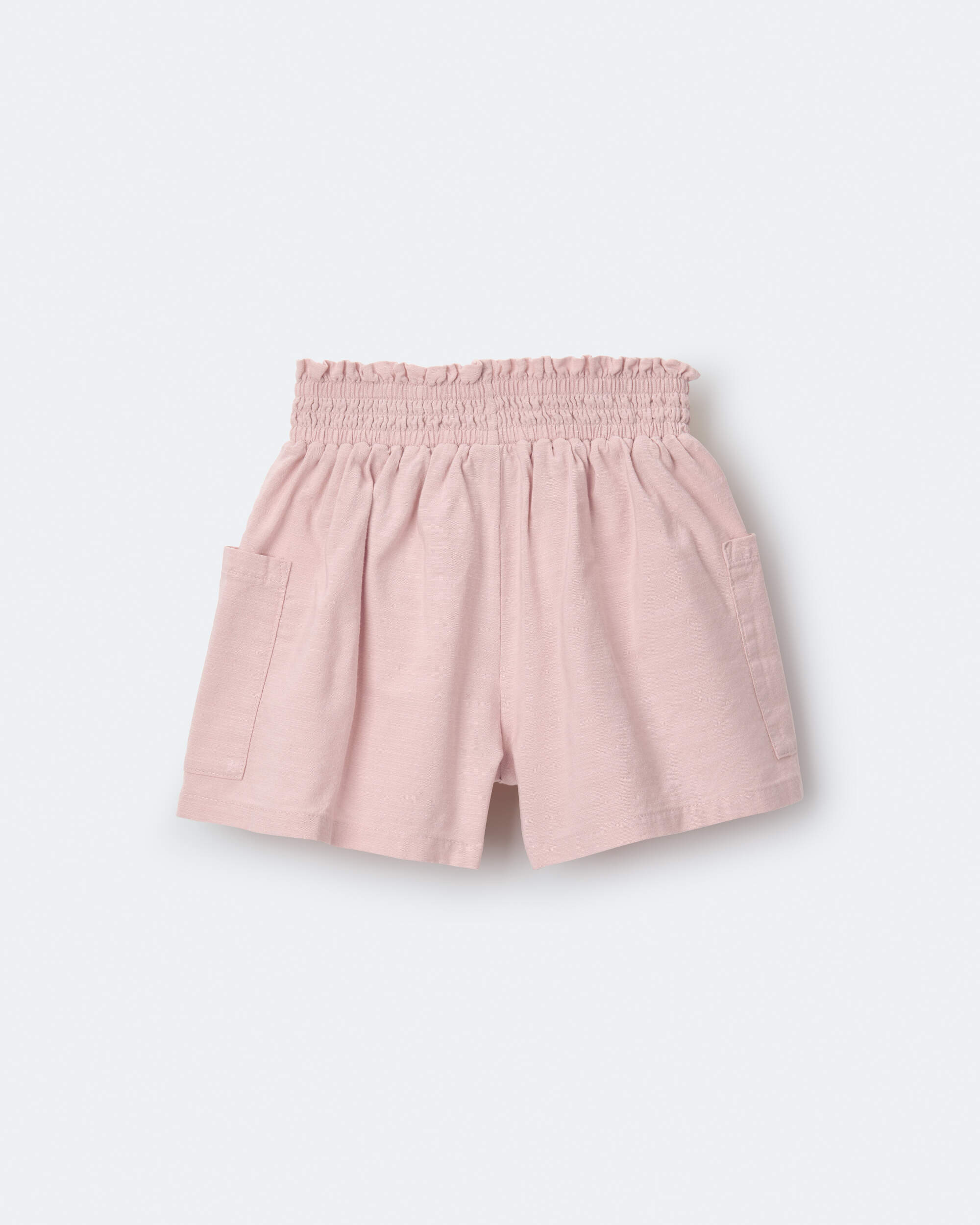 Toddler Girl Swing Short with Pockets - Rose