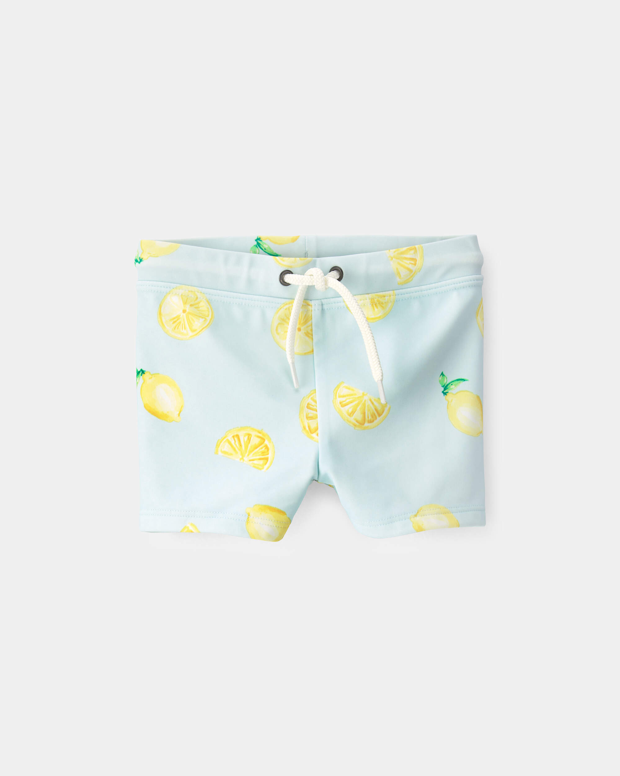 Baby Boy 2-Piece Lemon Rashguard Swimsuit Set - Yellow/Blue