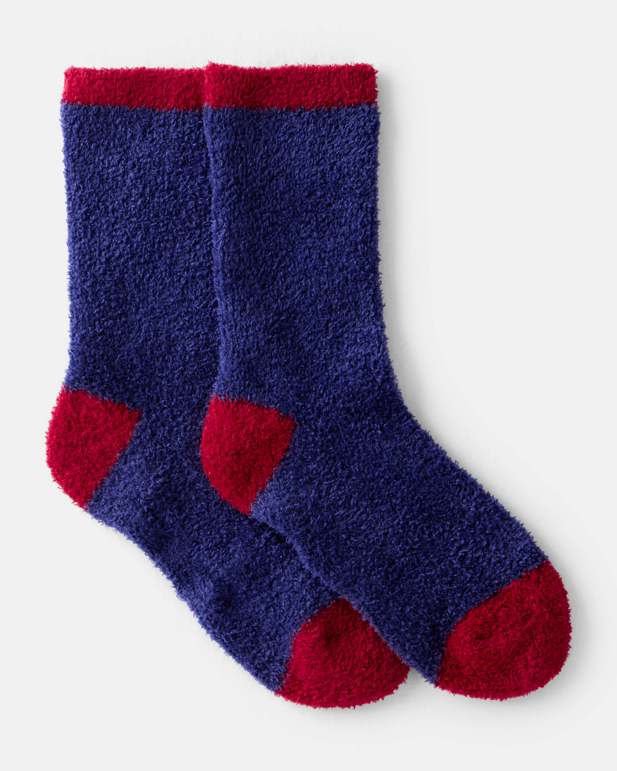 Kid Striped Crew Socks - Navy/Red