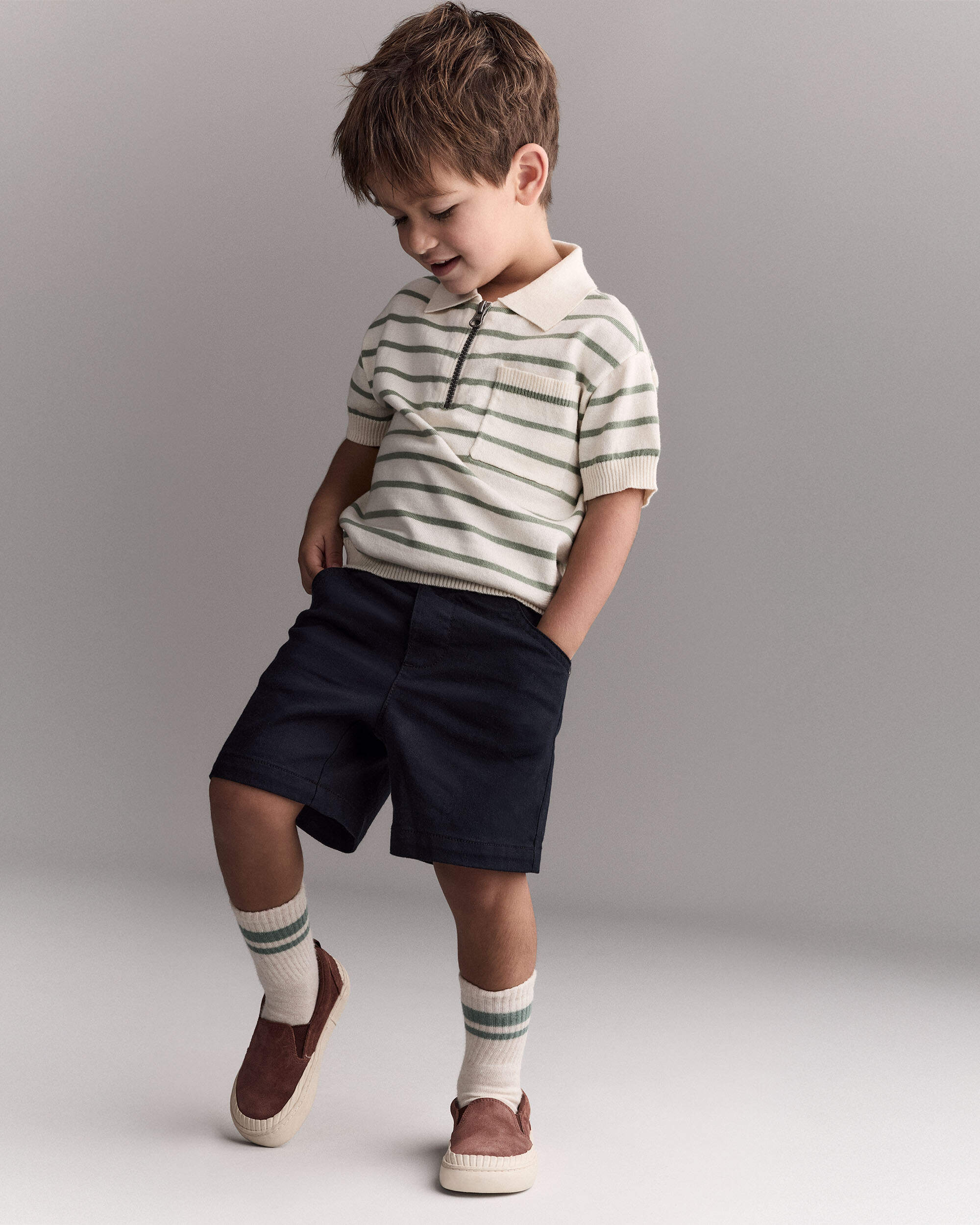 Toddler Boy Bermuda Short - Black