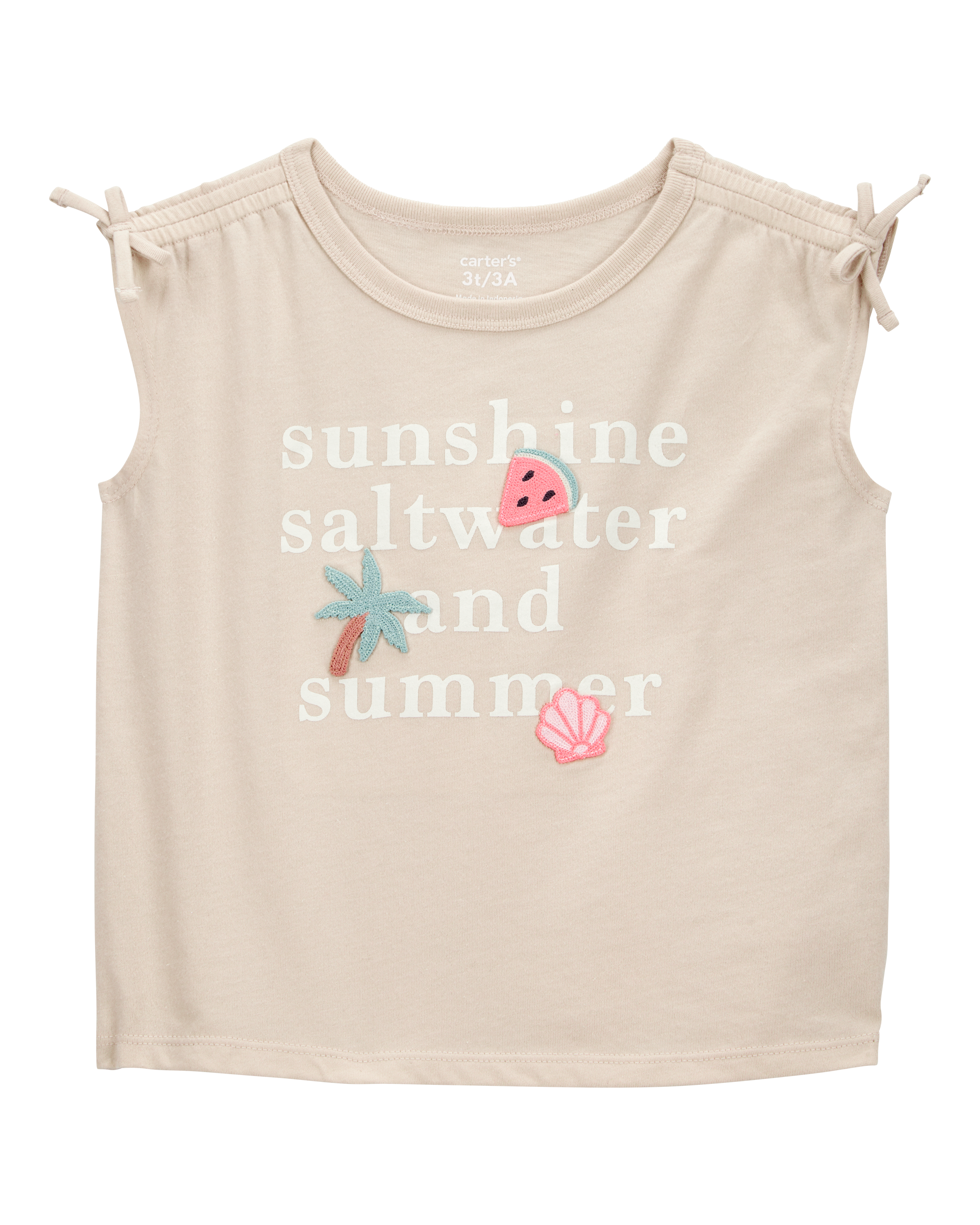 Toddler Sunshine, Saltwater and Summer Graphic Tee