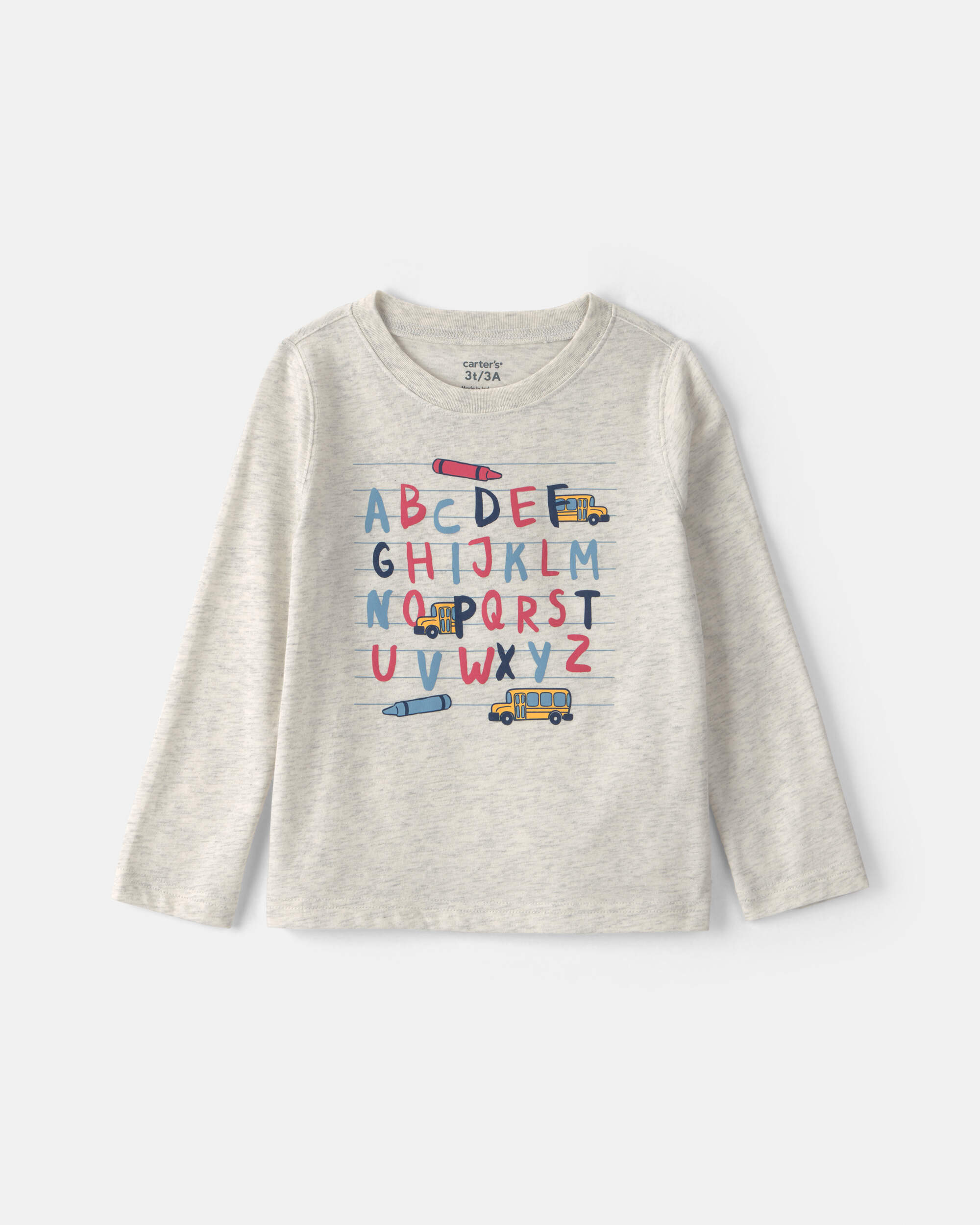 Toddler Boy Long-Sleeve Graphic Tee - Gray