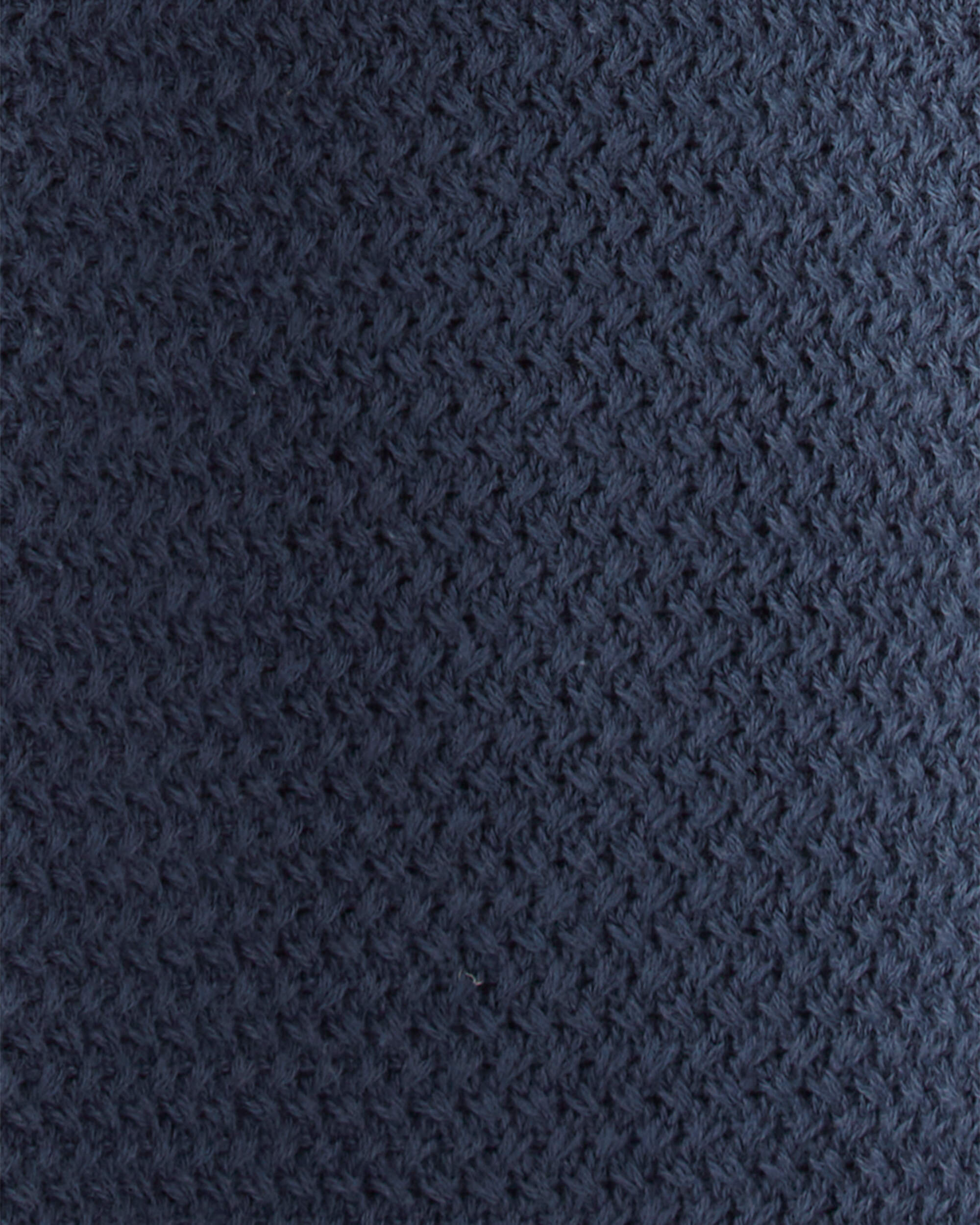 Toddler Organic Cotton Crotchet Knit Polo Shirt