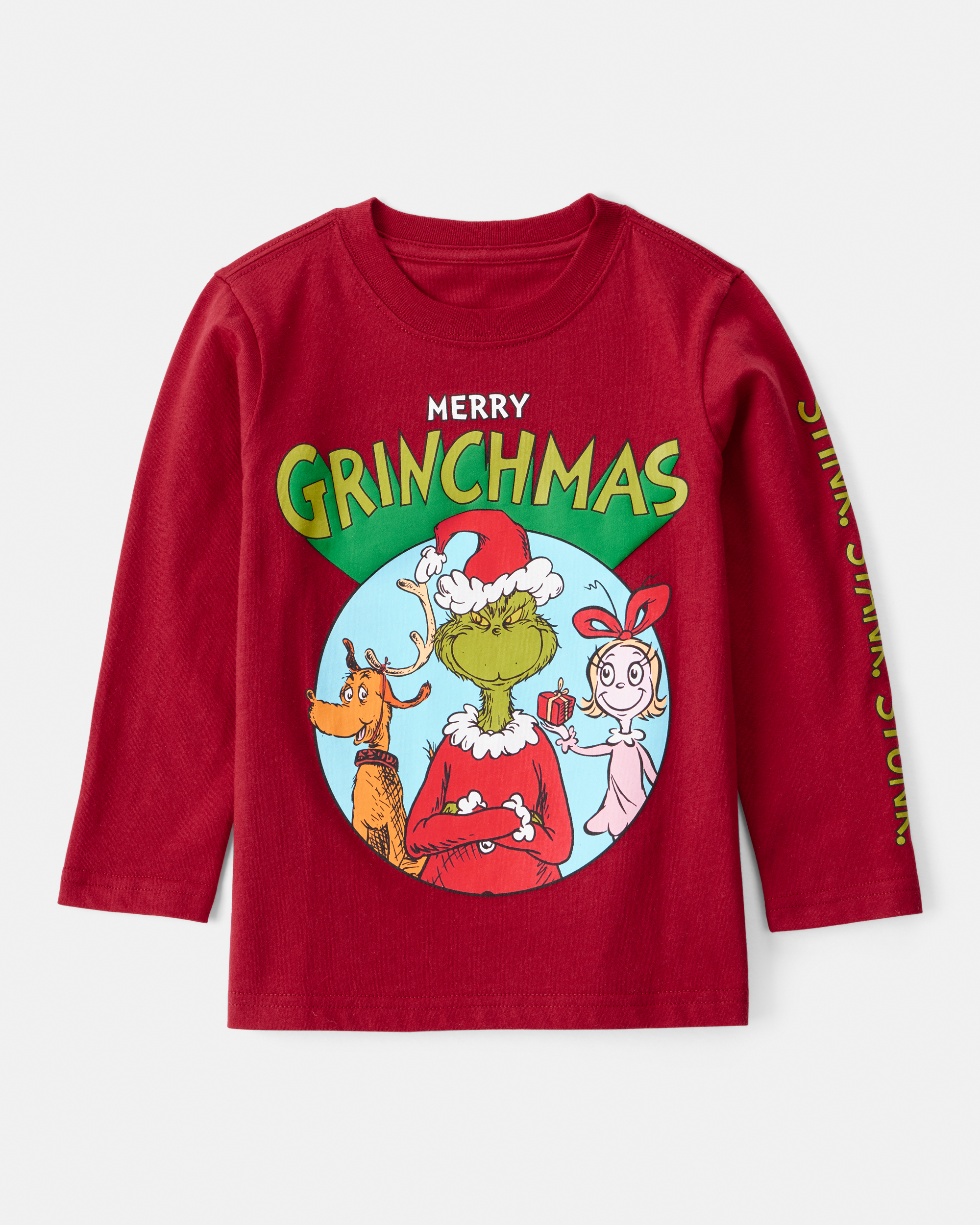 Toddler Dr. Seuss™ The Grinch Long-Sleeve Graphic Tee - Red