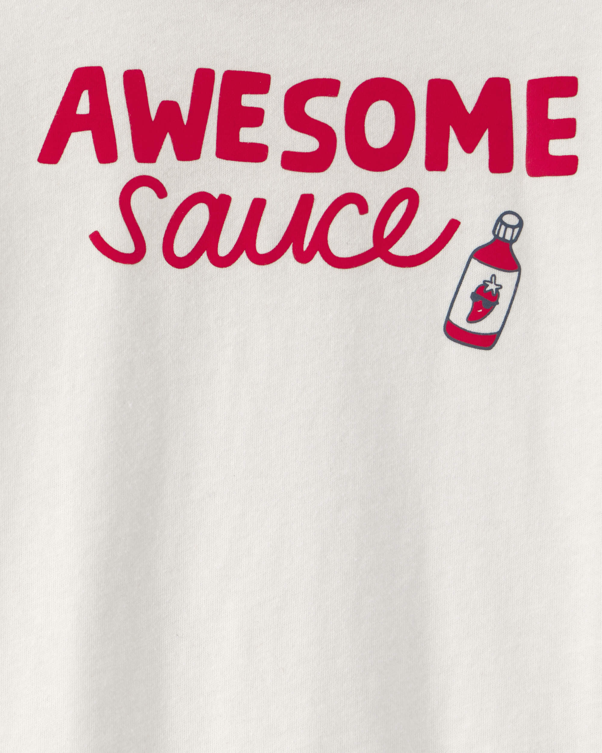 Toddler 'Awesome Sauce' Graphic Tee - Ivory