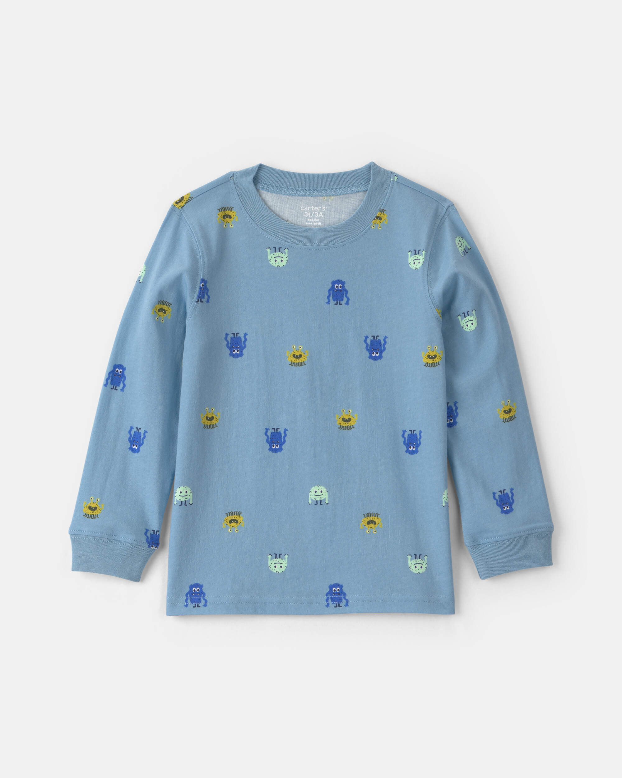 Toddler Boy Monster Long-Sleeve T-Shirt - Blue
