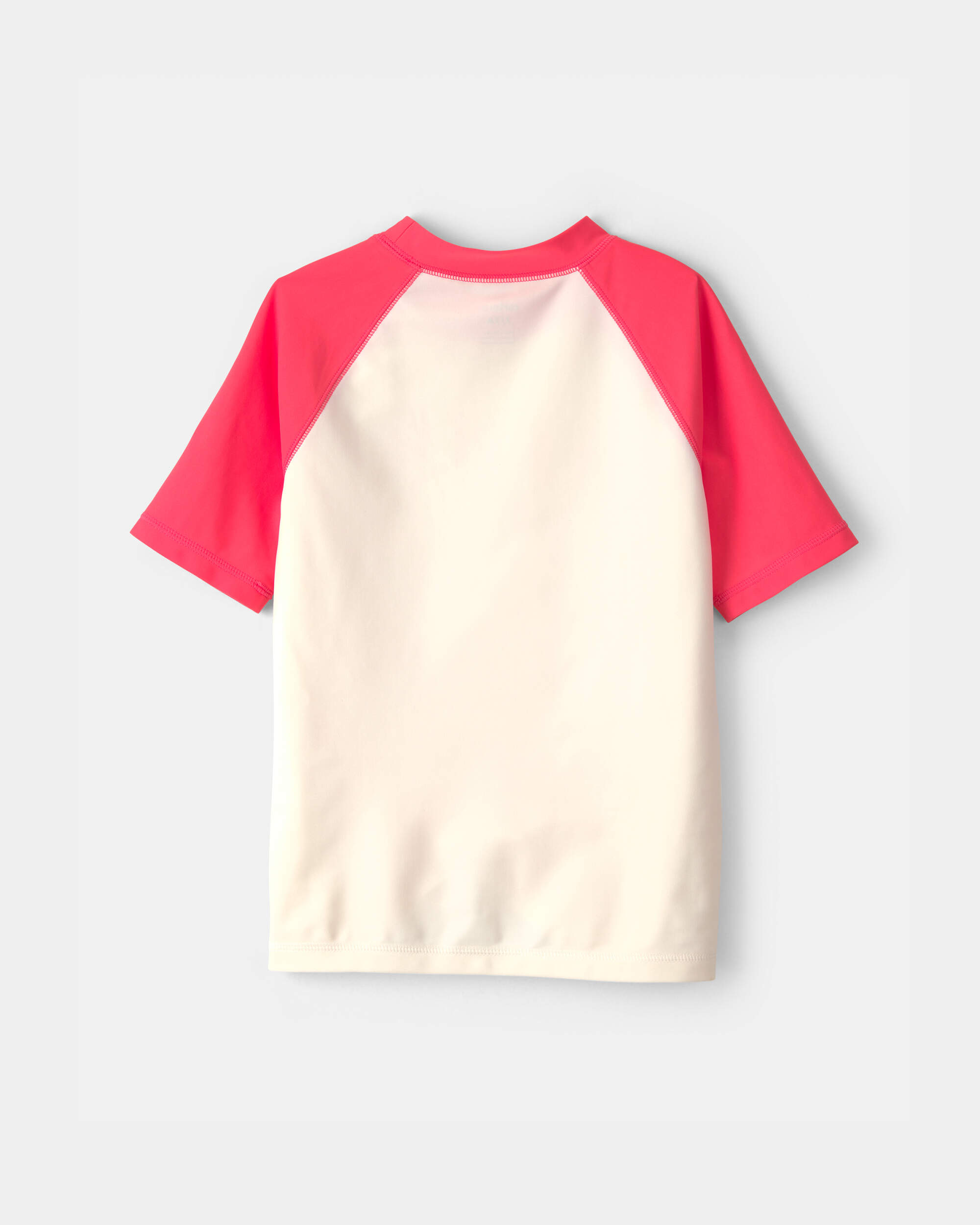 Boys Octopus Short-Sleeve Rashguard - Red/Cream