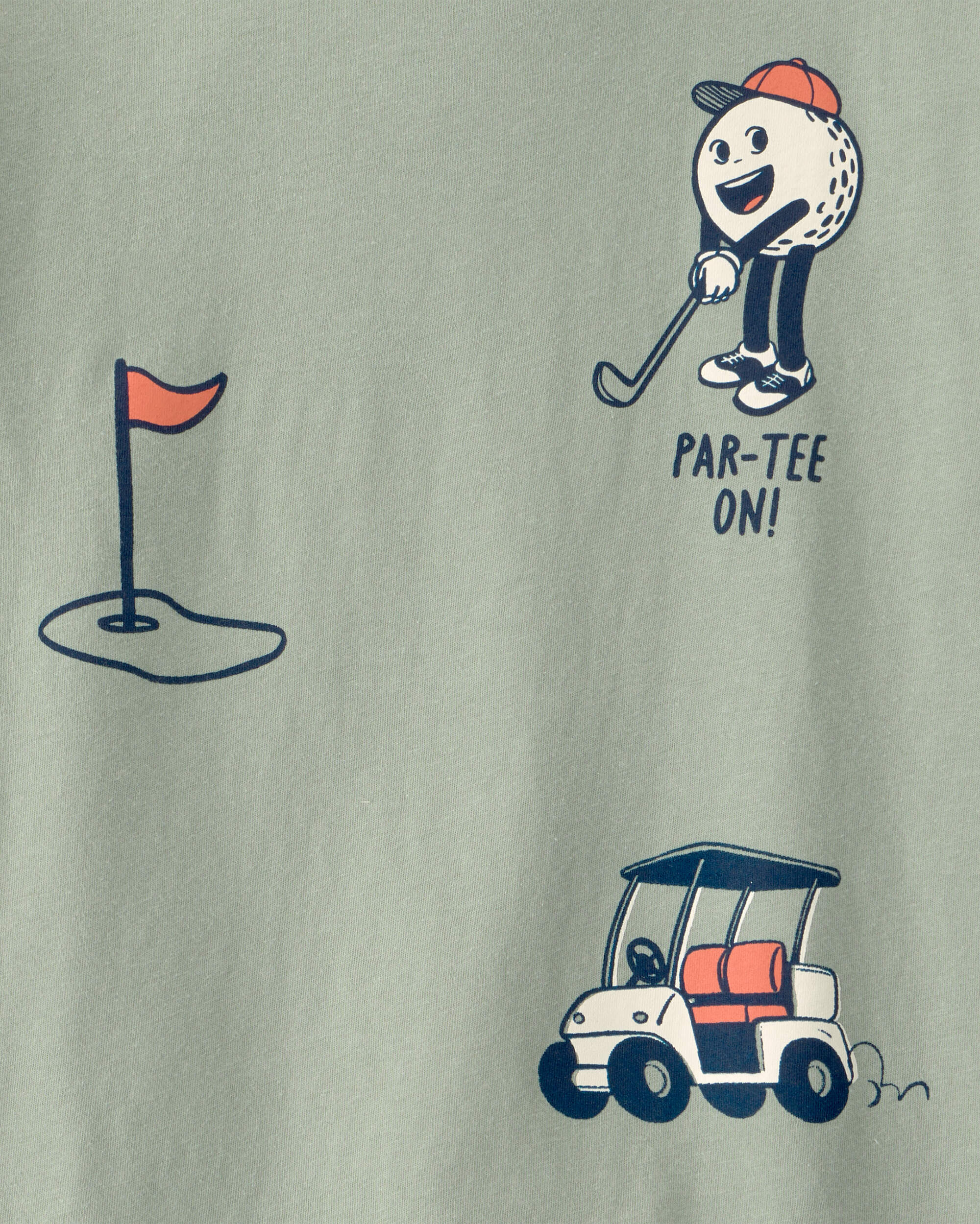 Boys Golf Long-Sleeve Graphic Tee - Green