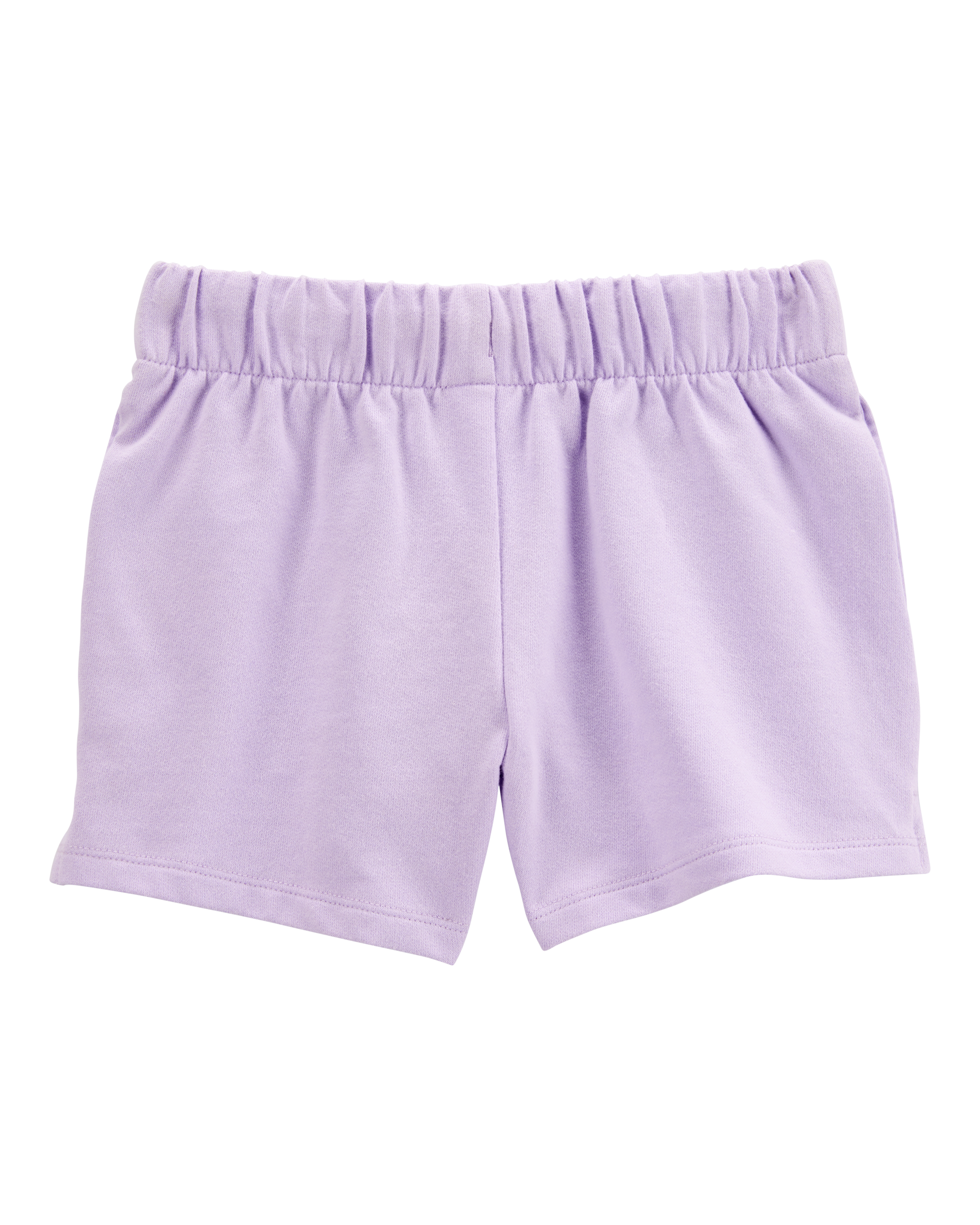 Kid Pull-On French Terry Shorts - Purple