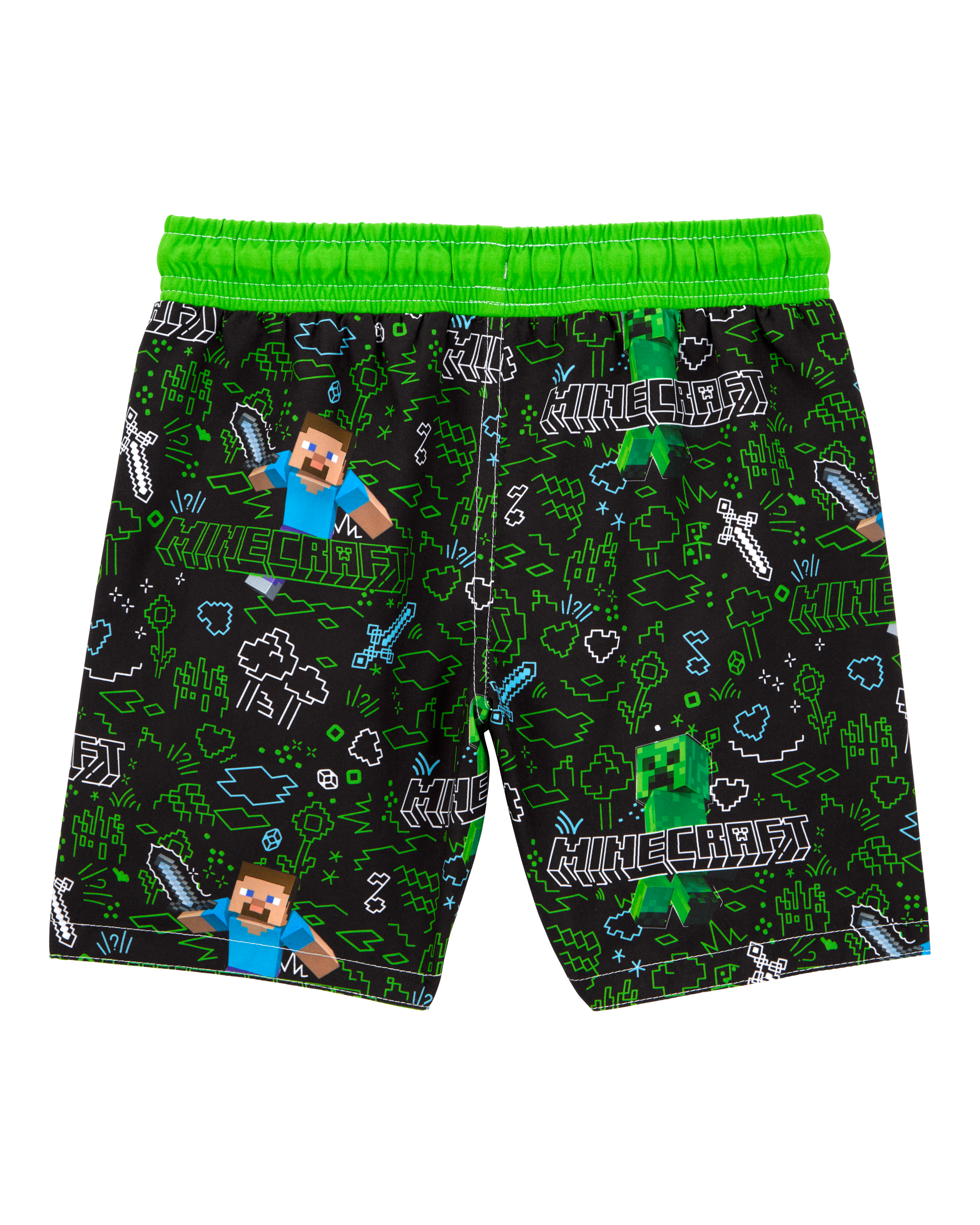Kid 2-Piece Minecraft™ Rashguard & Swim Trunk Set