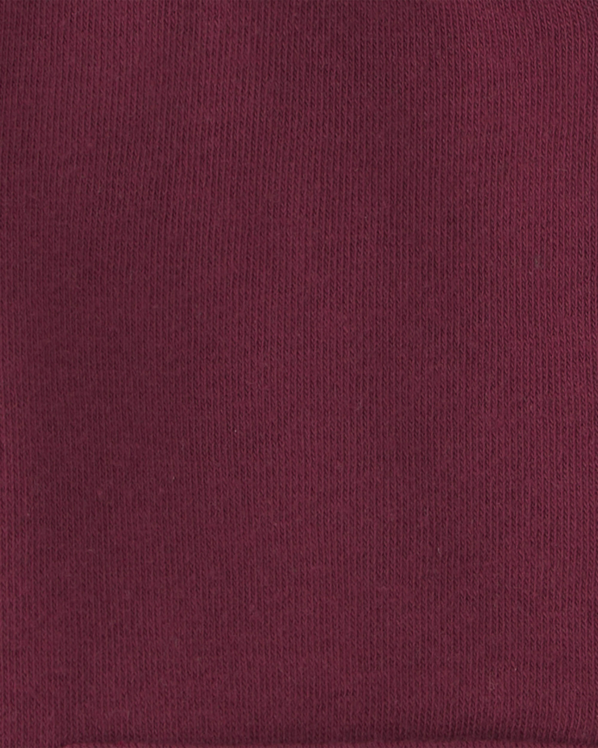 Baby Fleece Zip-Up Hoodie - Burgundy