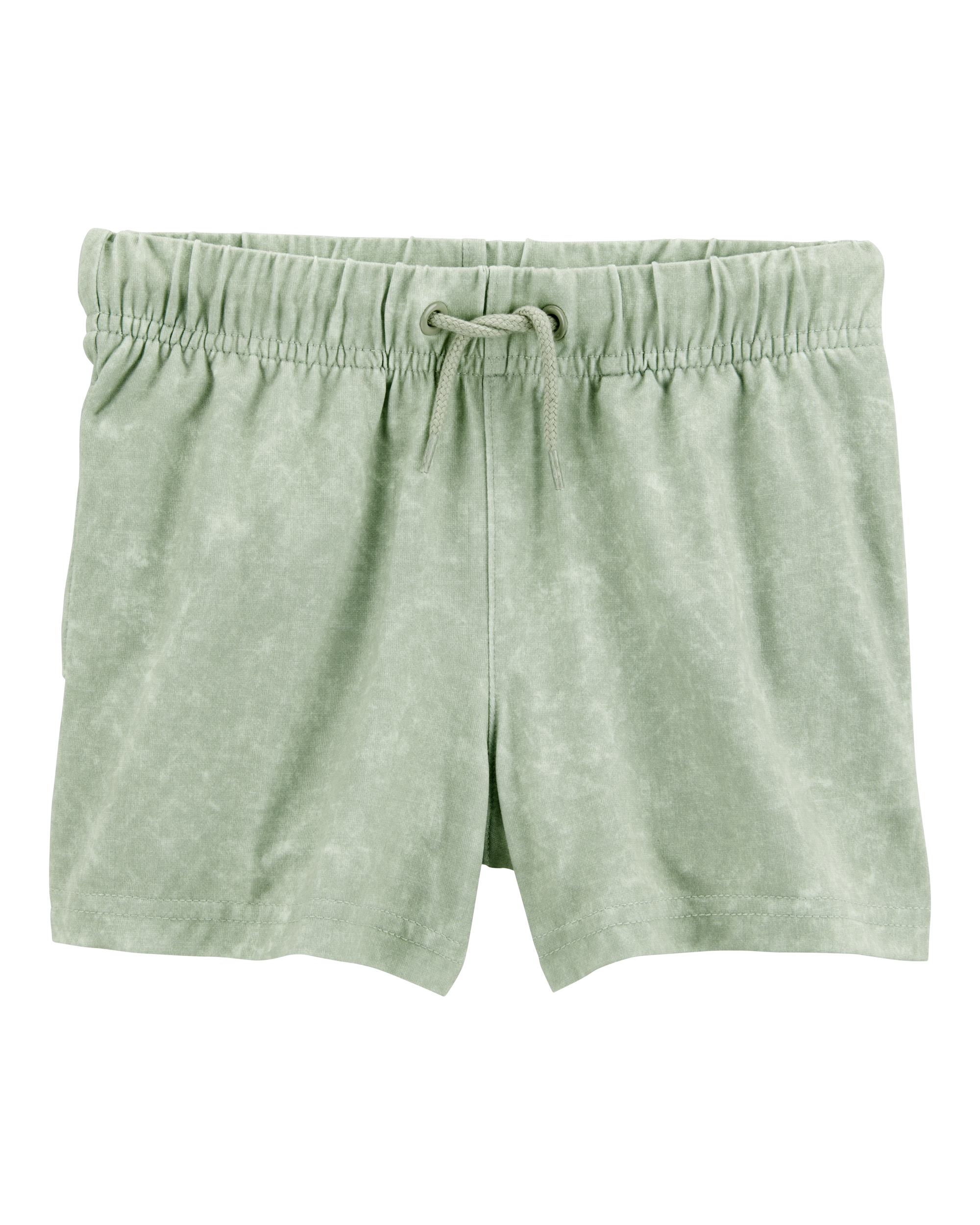 Toddler Solid Pull-On Knit Shorts - Green